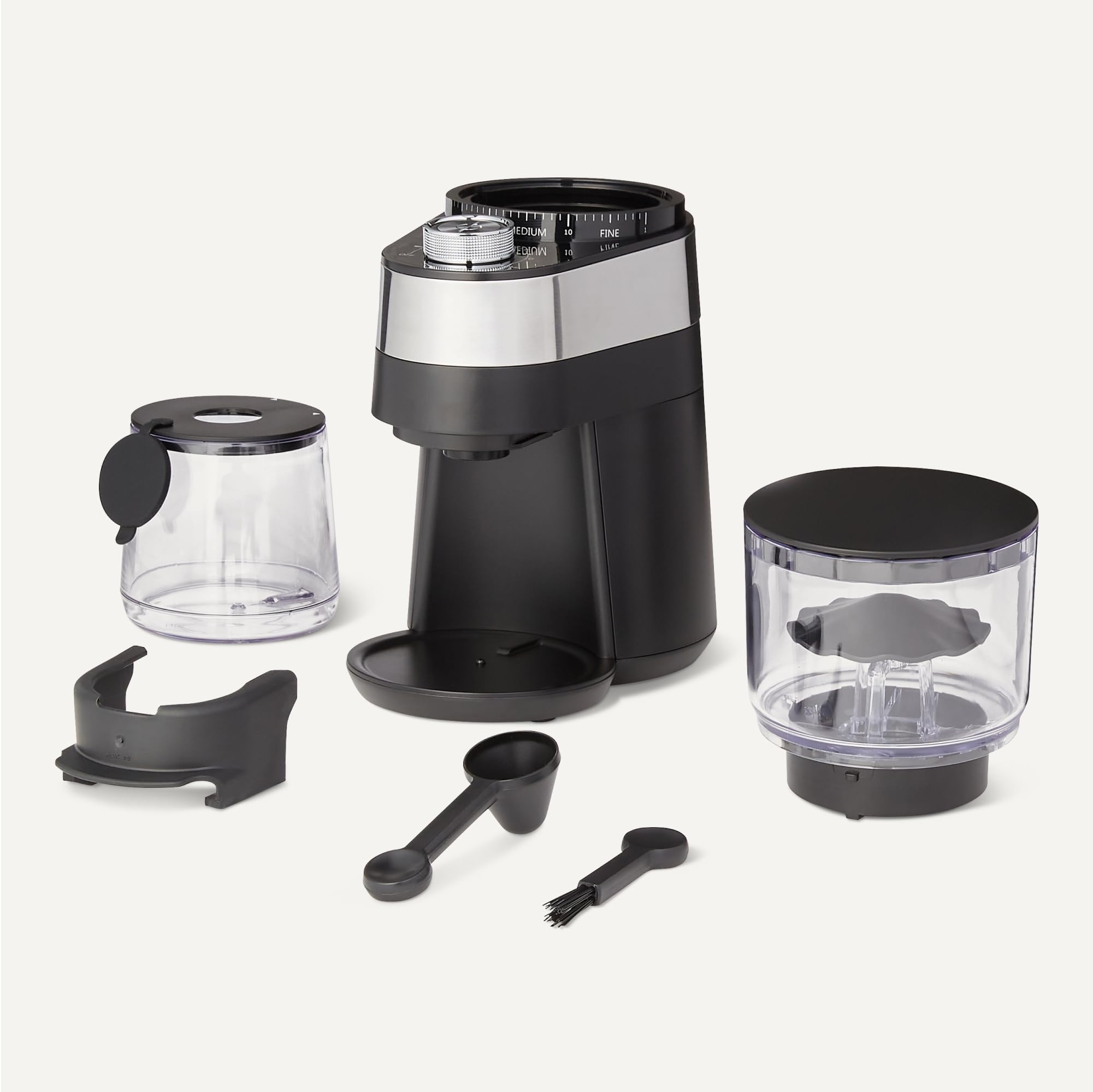Amazon Basics Macinacaffè elettrico 30 livelli nero