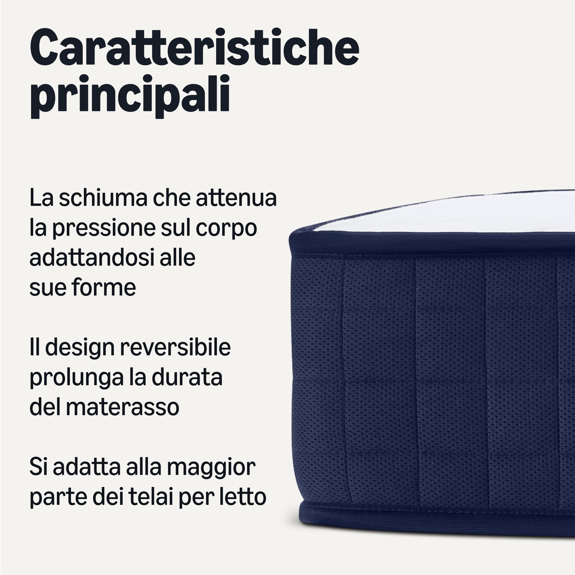 Amazon Basics materasso memory foam 90x190 H21 medio