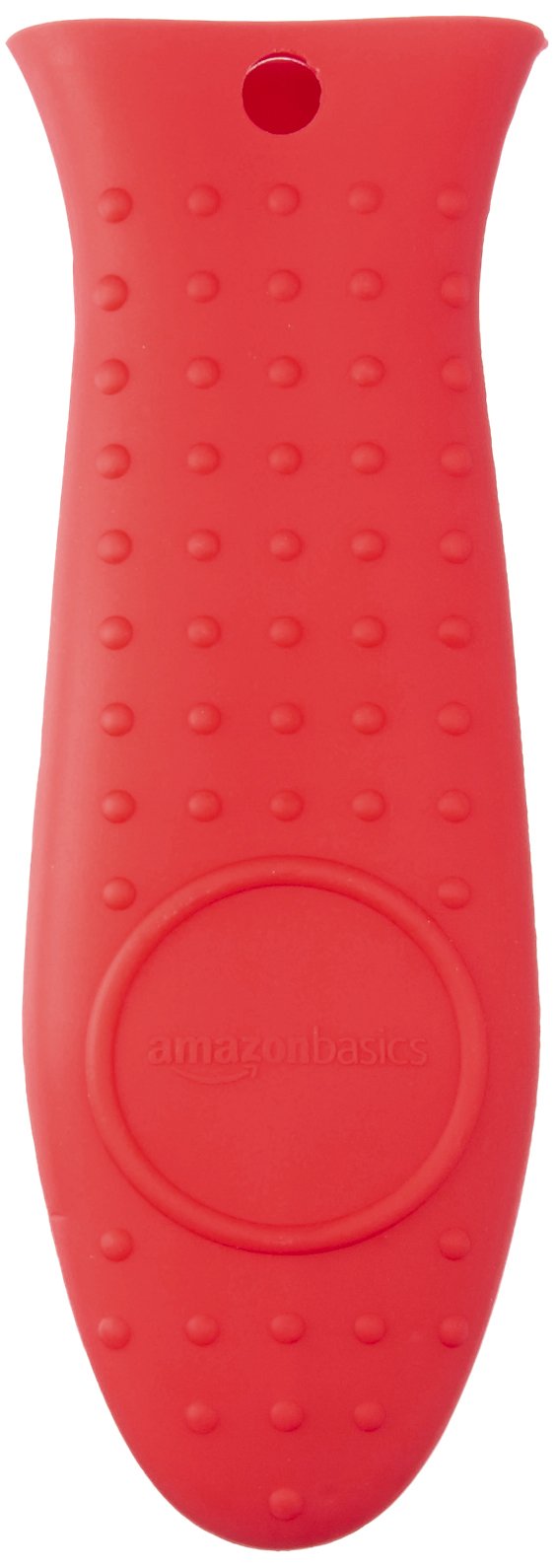 AmazonBasics Presina Manici Rosso Silicone Antiscivolo 14,2 cm