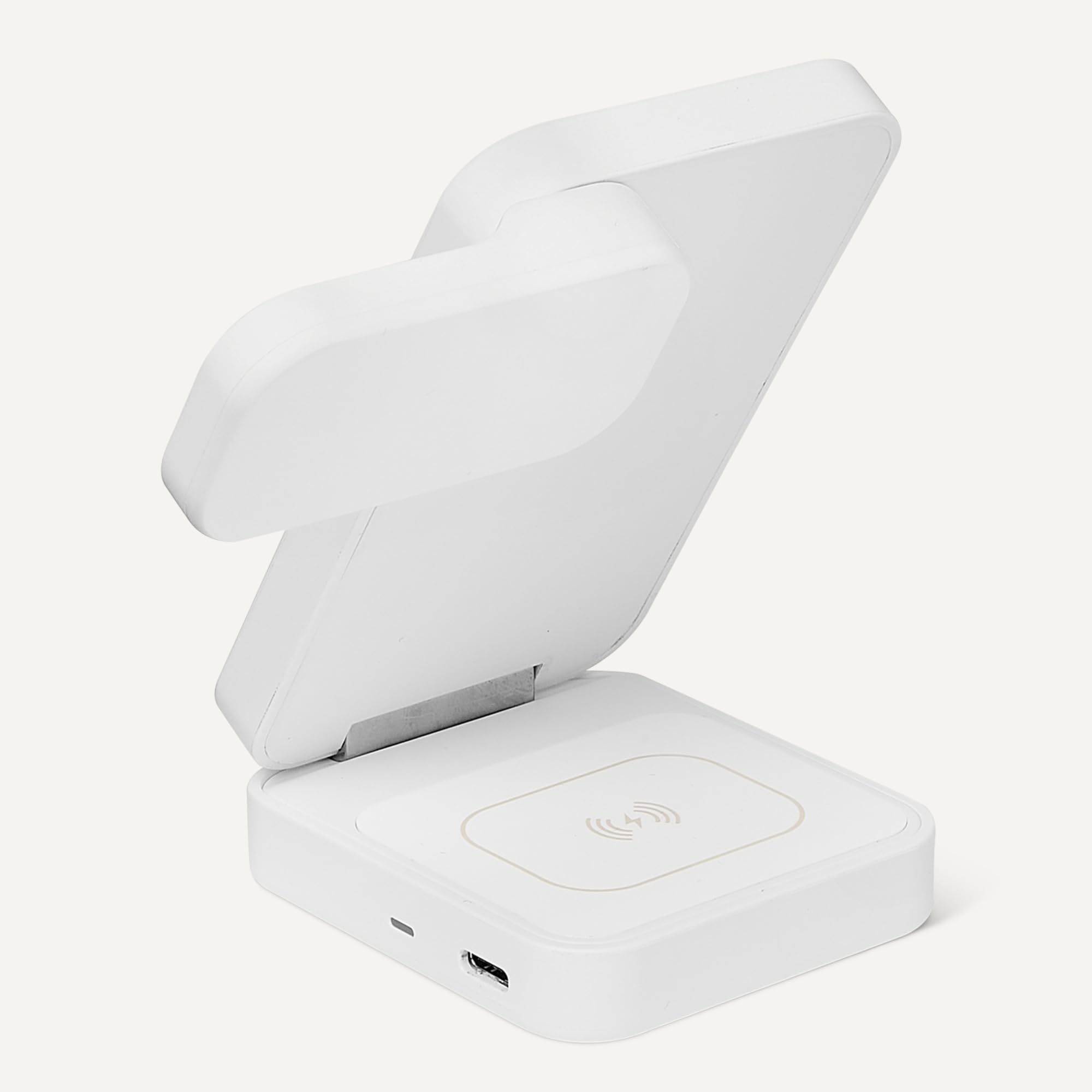 Amazon Basics Stazione Ricarica Wireless 3 in 1 Qi2.2 25W Bianco