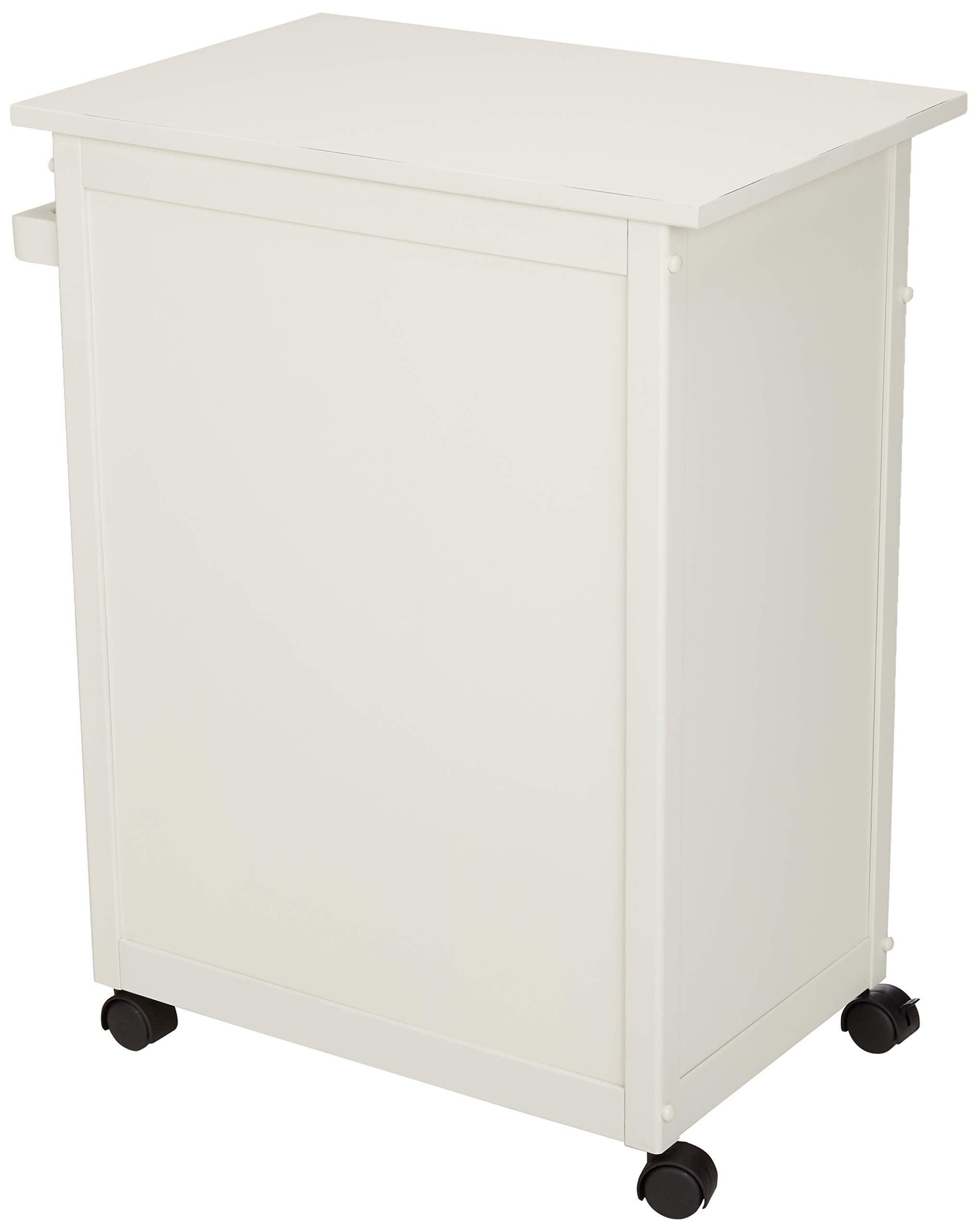 Amazon Basics Classico carrello cucina legno bianco rustico con ruote