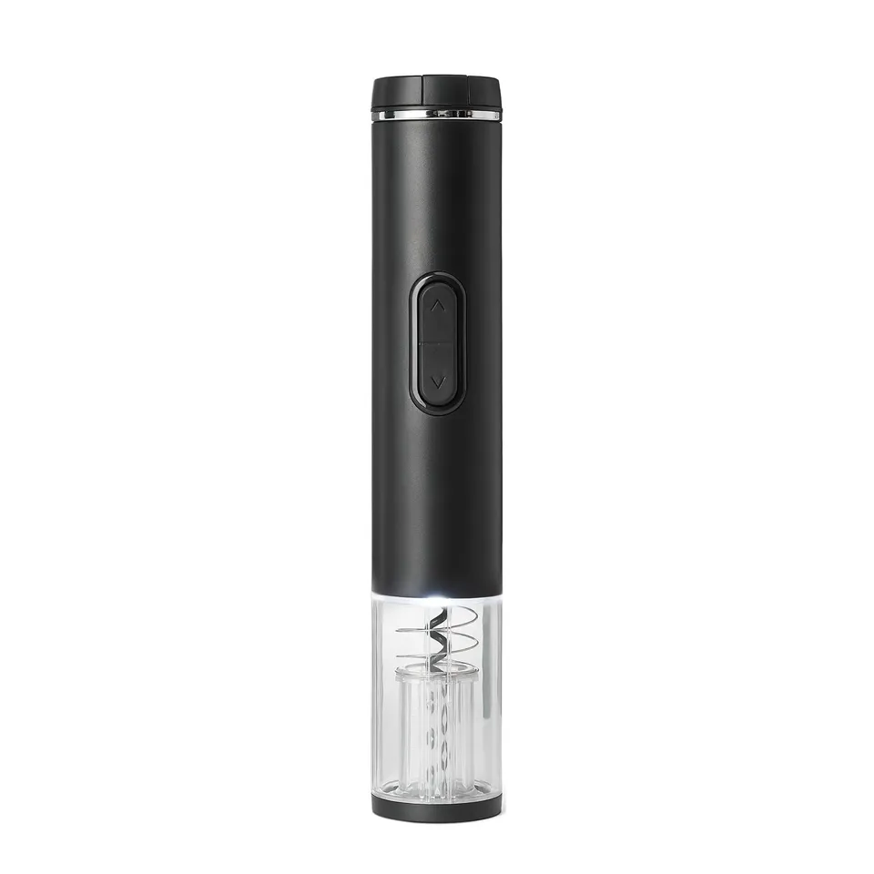 Amazon Basics Apribottiglie Elettrico Nero a Batteria Acciaio