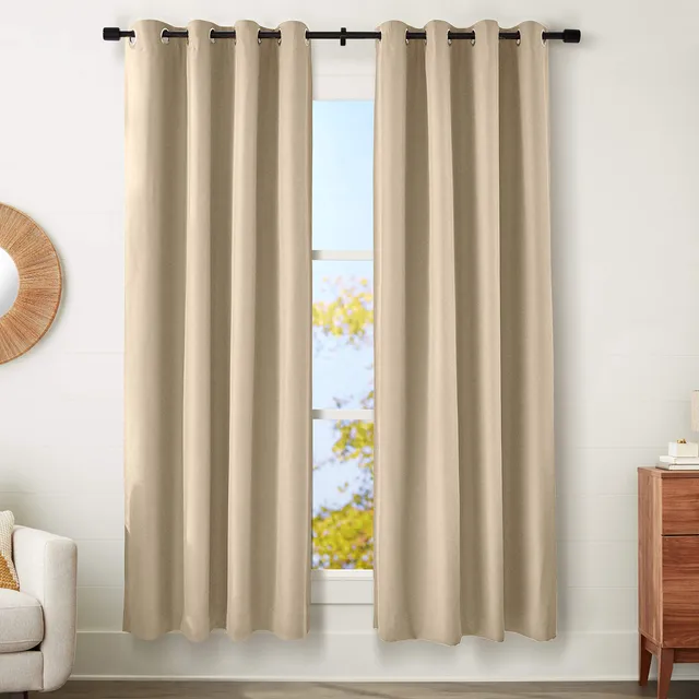 Amazon Basics Mabry 52x95 tende oscuranti beige 2 pezzi blackout