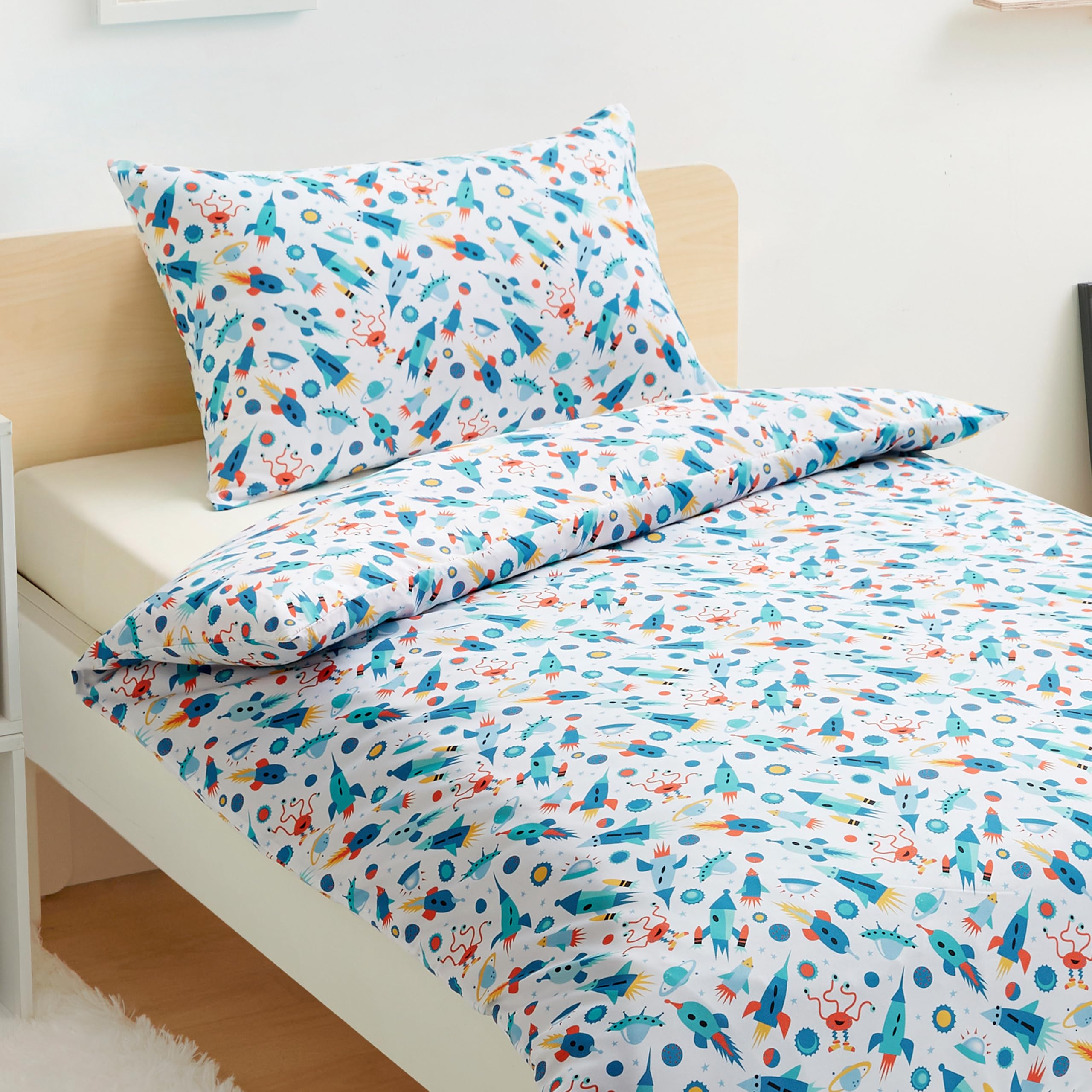 AmazonBasics Set Copripiumino Singolo Animalier 100x135 cm