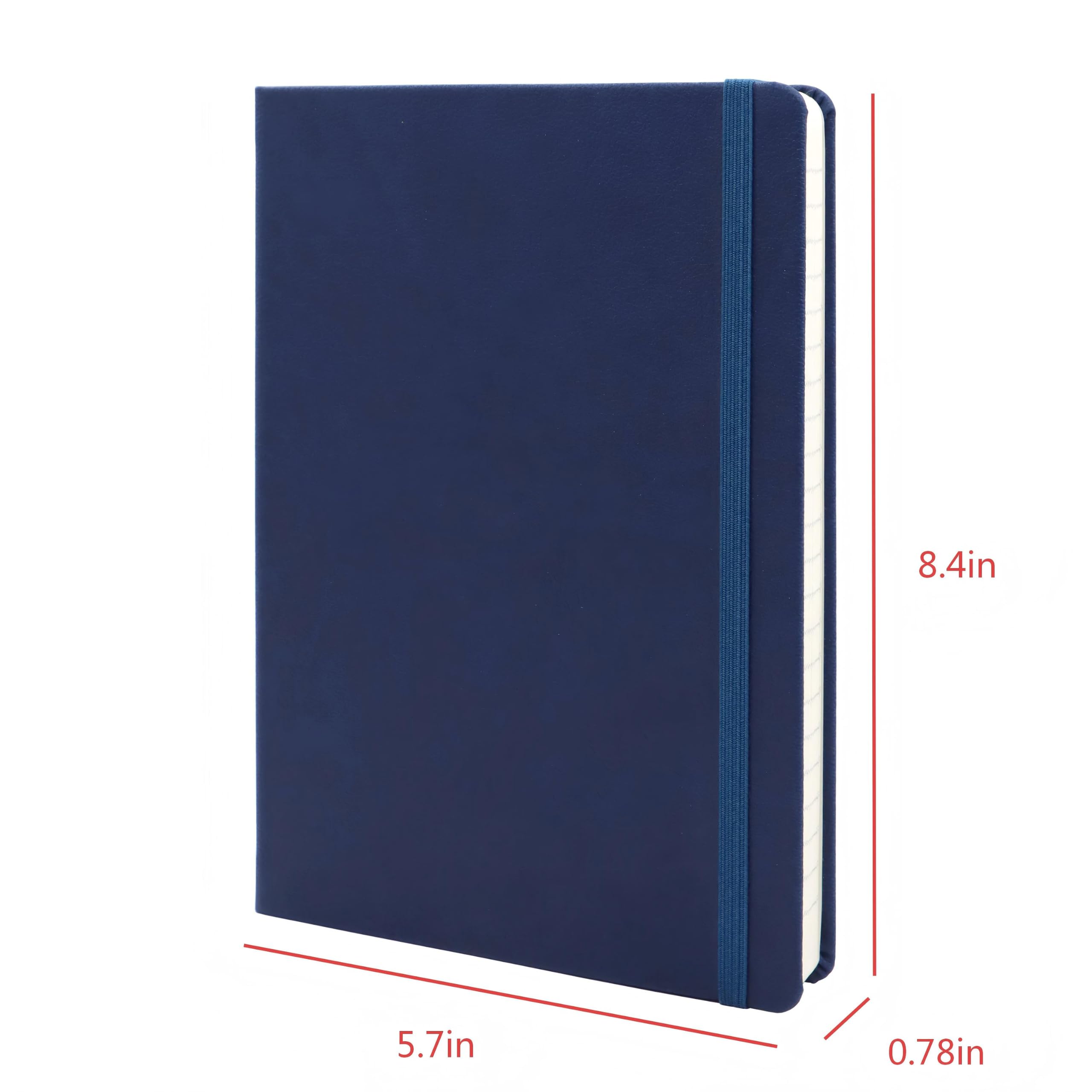 AmazonBasics Taccuino A righe A5 Blu Navy 240 Pagine
