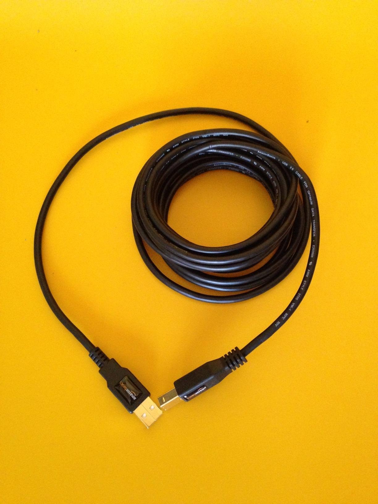 Amazon Basics cavo USB 2.0 A-B 4,8 m nero alta velocità