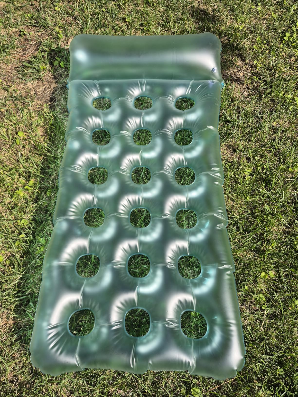 Amazon Basics Materassino Gonfiabile Blu 154 cm per Adulti