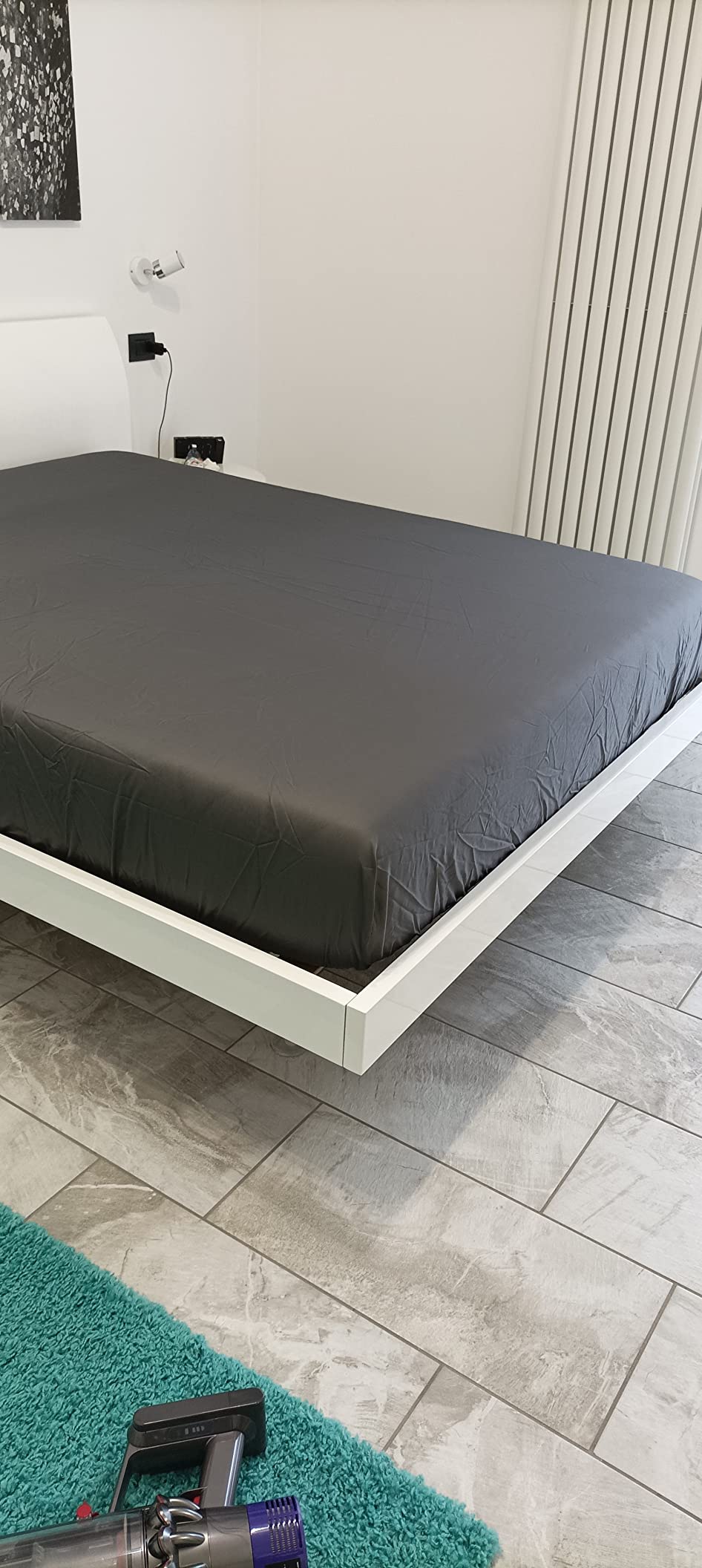 AmazonBasics lenzuolo con angoli 180x200 cm bianco