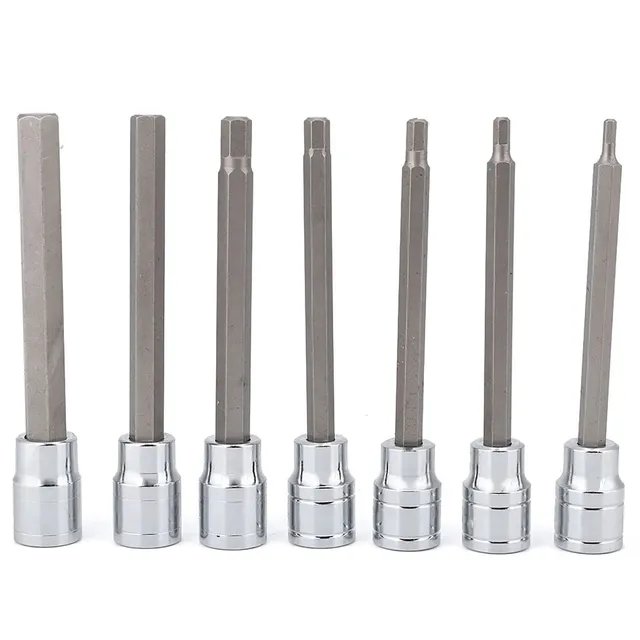 Elprico Set 7 Bussole Esagonali Lunghe 110mm Custodia