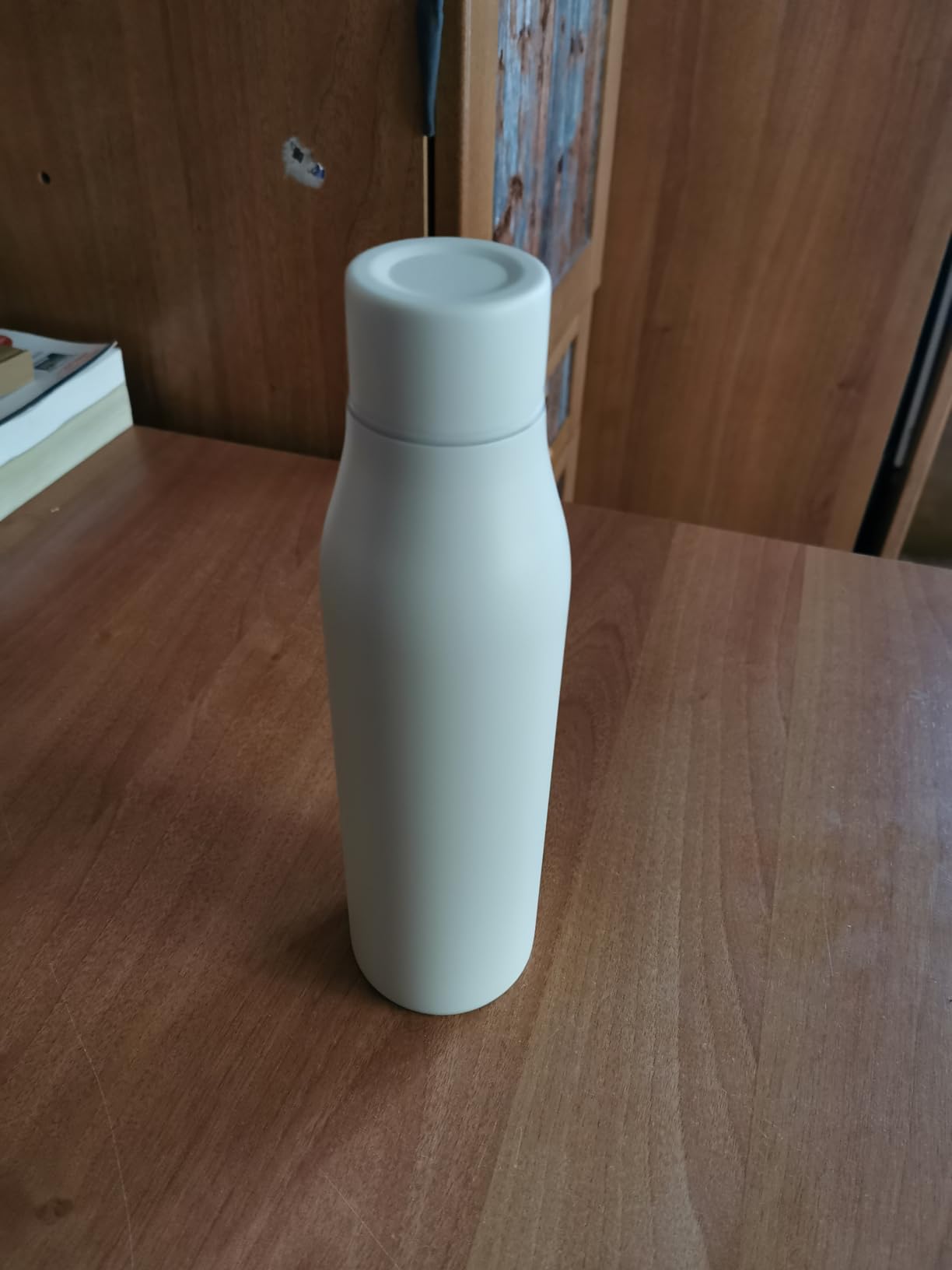 Amazon Basics Borraccia Termica 592 ml Bianco Sporco Inox