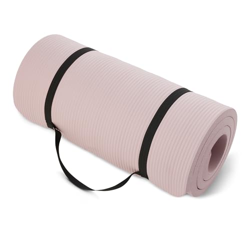 AmazonBasics Tappetino Yoga Fitness 2,5 cm Rosa Antiscivolo