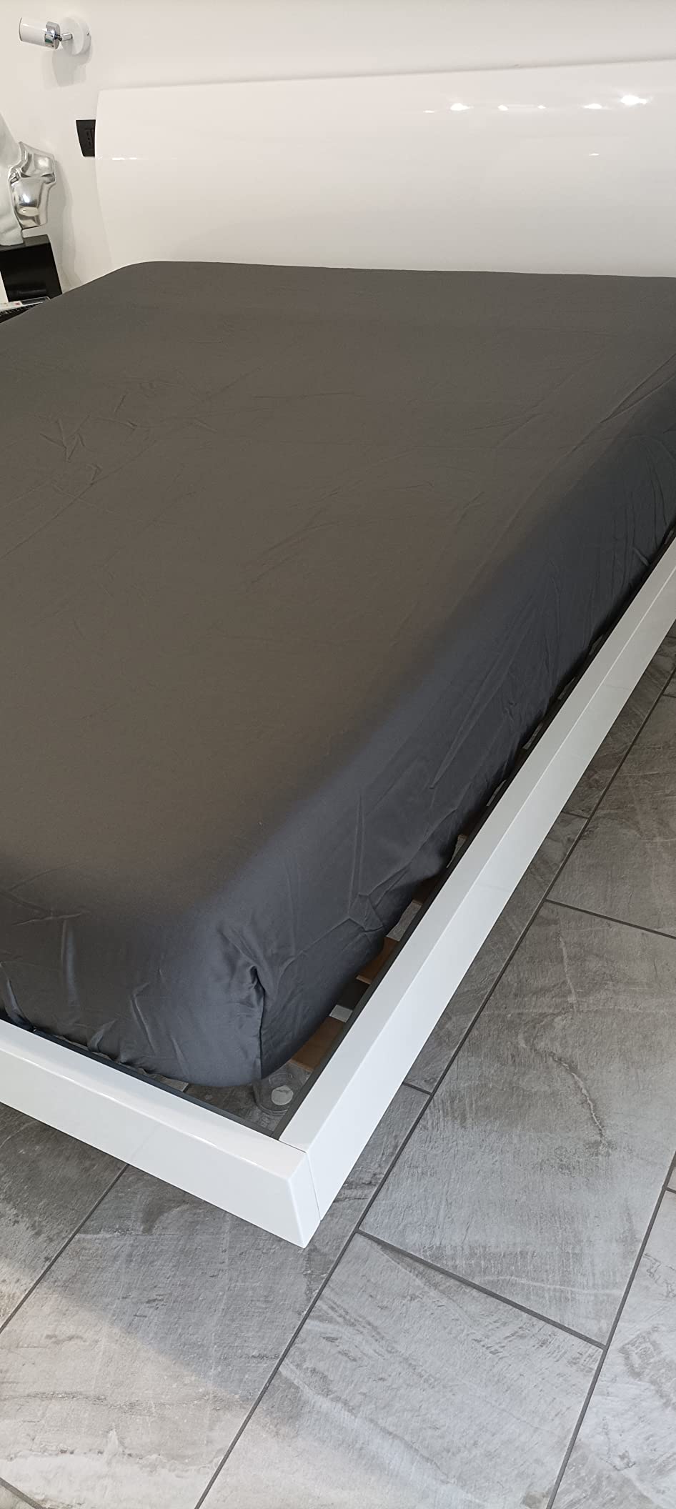 AmazonBasics lenzuolo con angoli 180x200 cm bianco