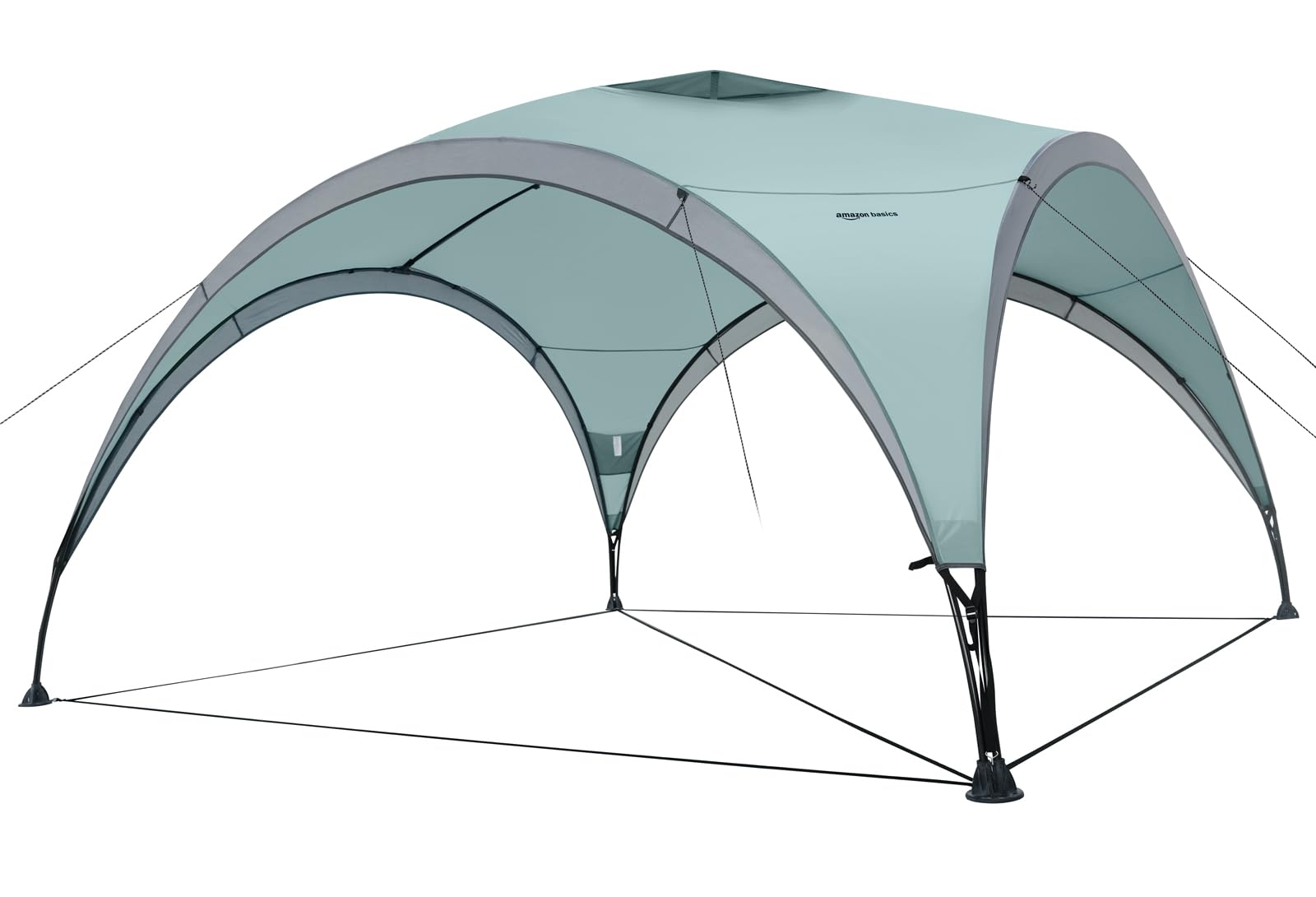 Amazon Basics Gazebo Giardino Spiaggia 3,65x3,65 m Verde