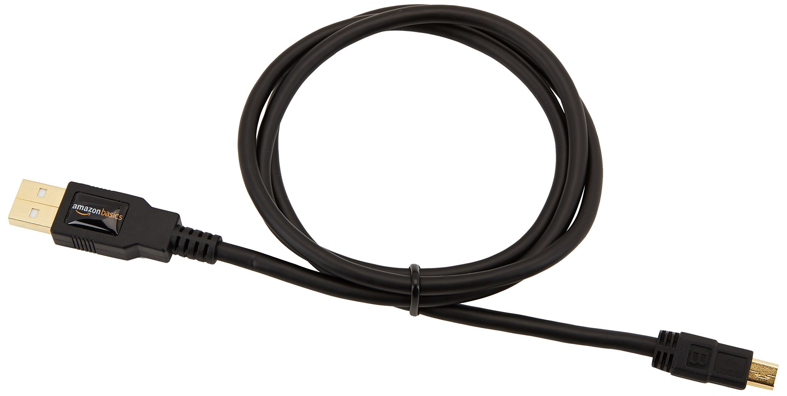 Amazon Basics Cavo USB-A Mini USB B 2.0 0.9m Nero Alta Velocità