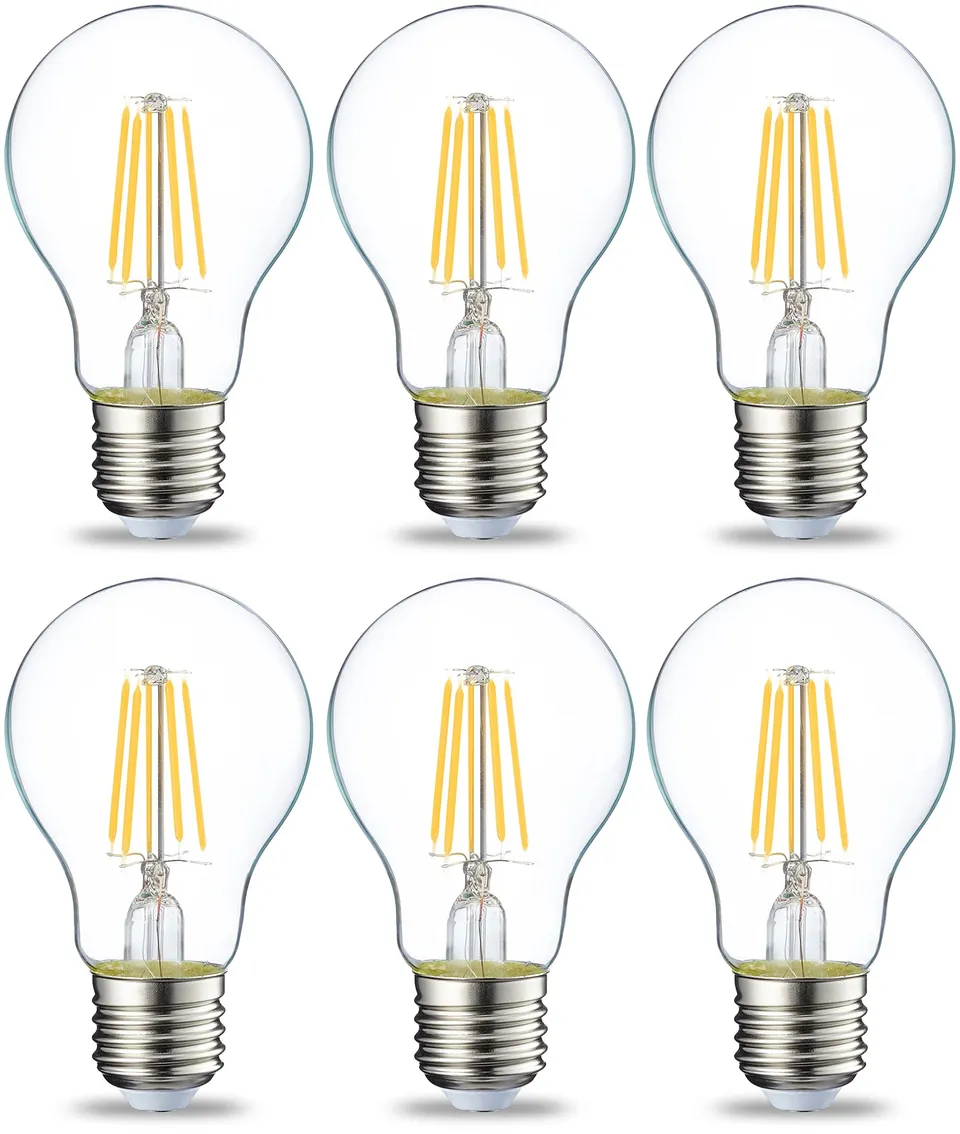 AmazonBasics lampadine LED E27 4,3W confezione 6 pezzi luce calda