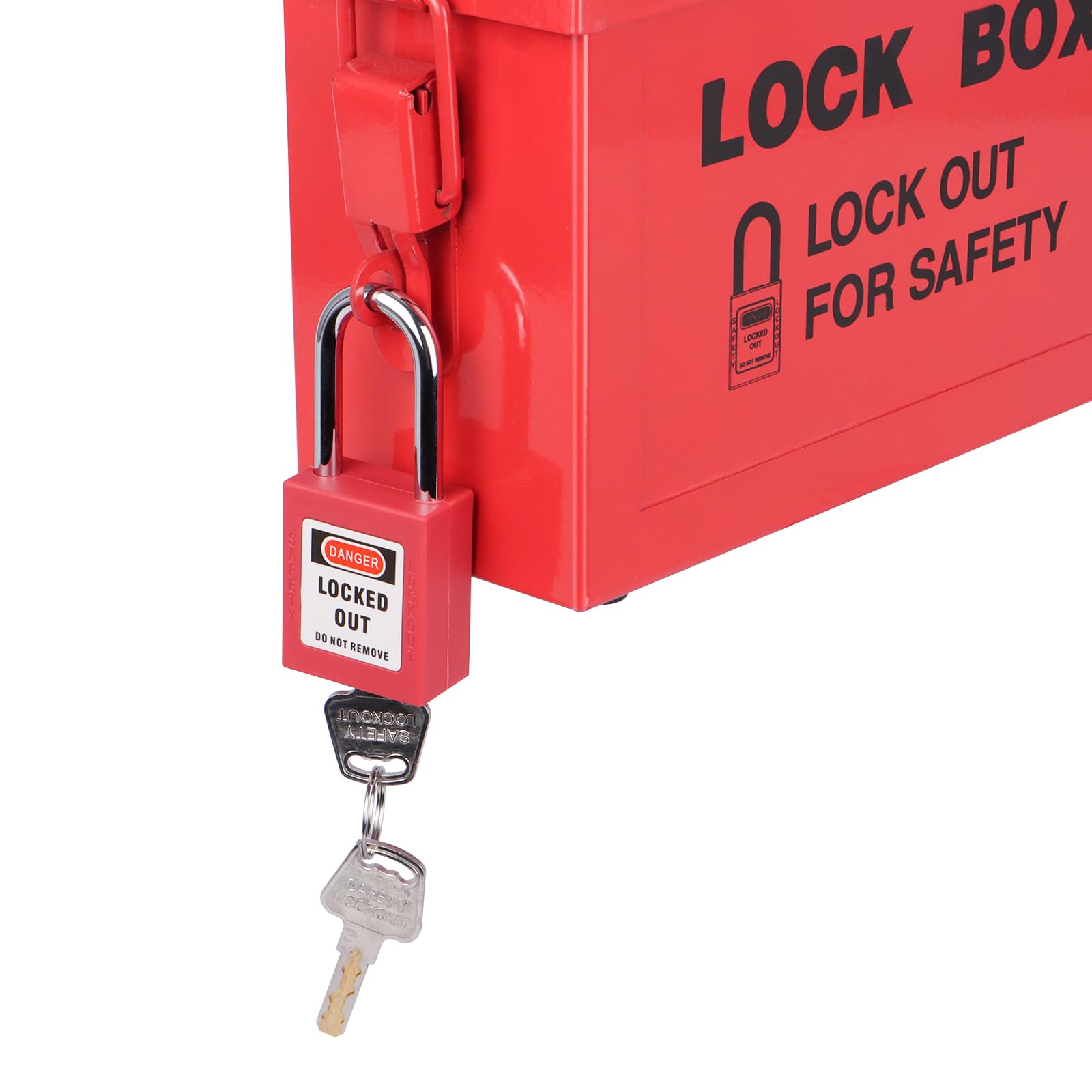 RealPlus Box Lockout Tagout Rossa 12 Lucchetti Portatile