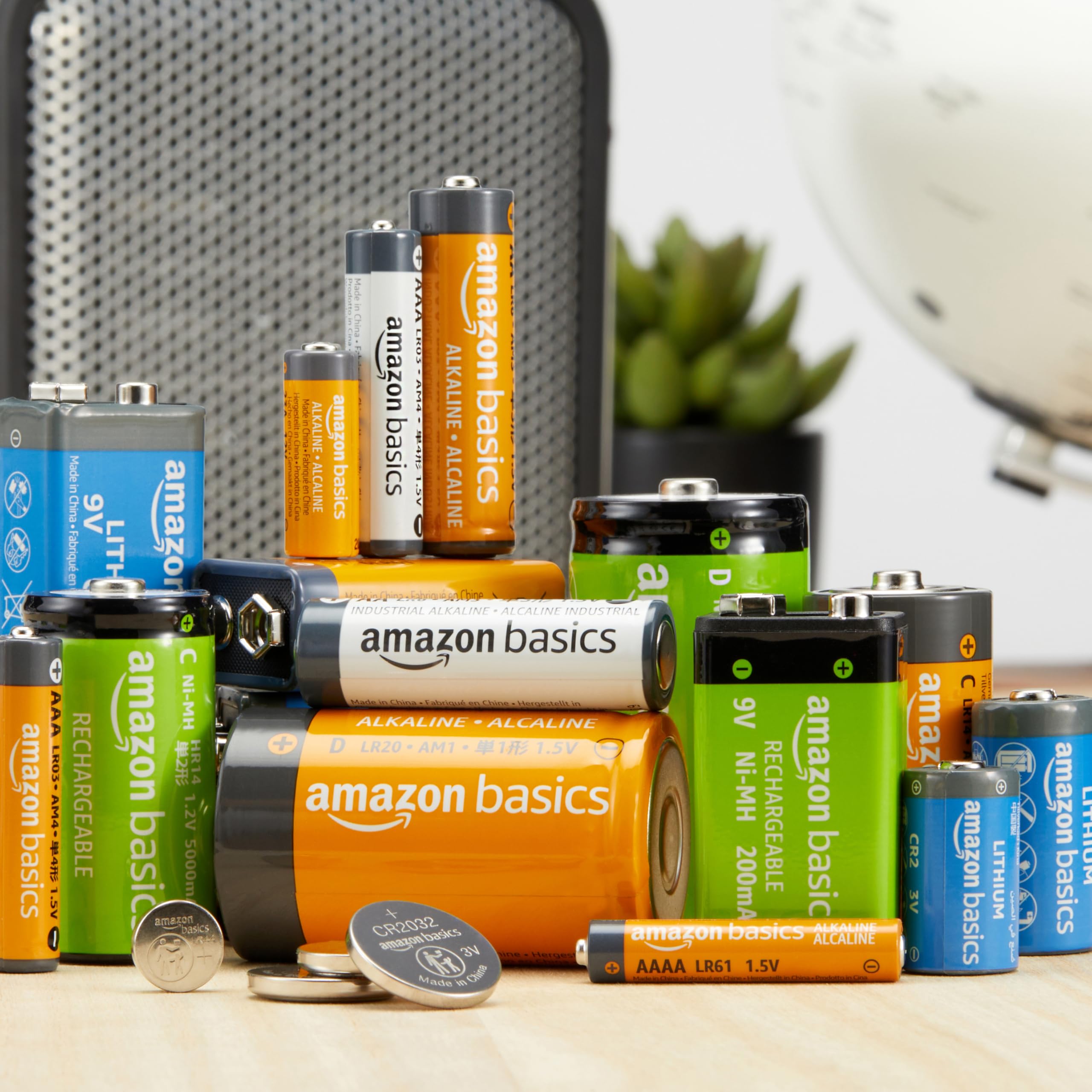 Amazon Basics Batterie Alcaline 9V 8 Pezzi Lunga Durata