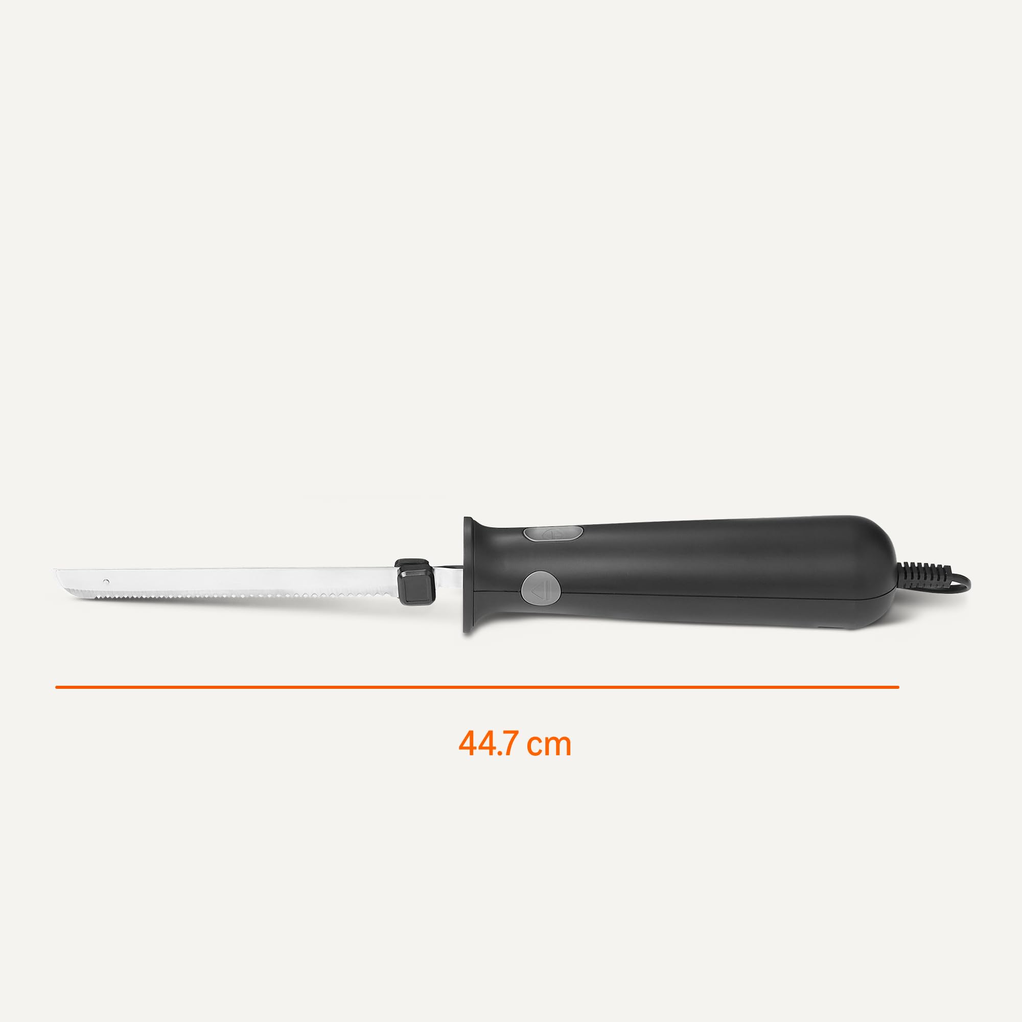 AmazonBasics EK1000-GS coltello elettrico carne e pane nero 150W