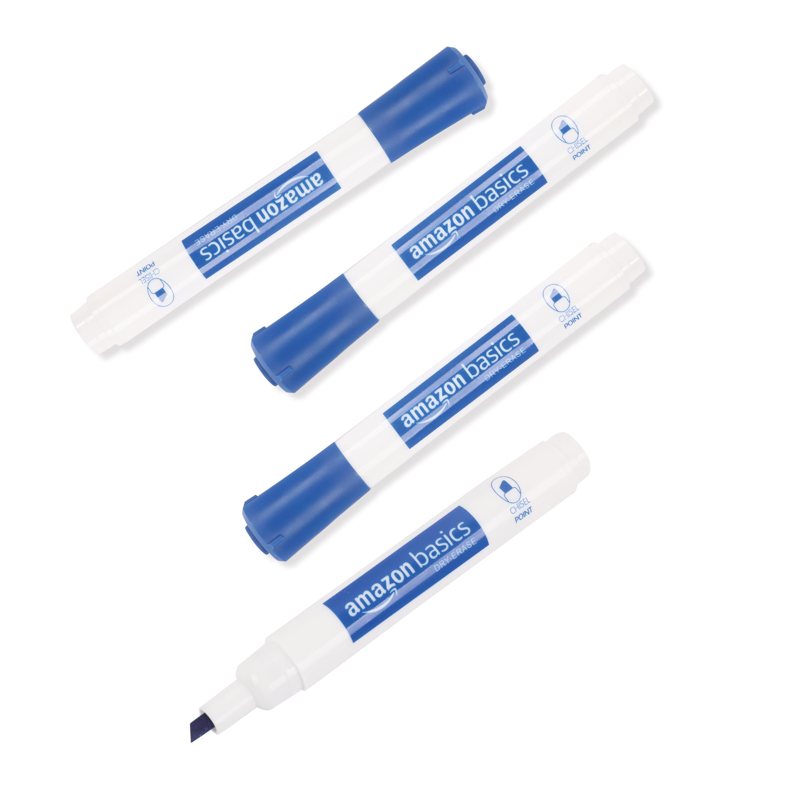 Amazon Basics Pennarelli Lavagna Bianca Blu 12 Pezzi Punta