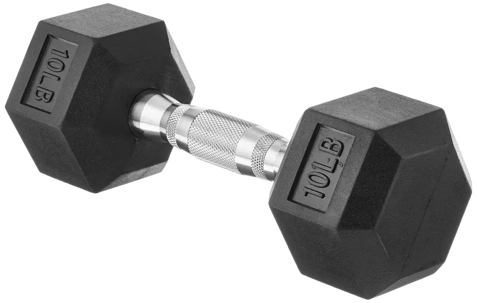 AmazonBasics Manubrio Esagonale 10 lb Rivestito