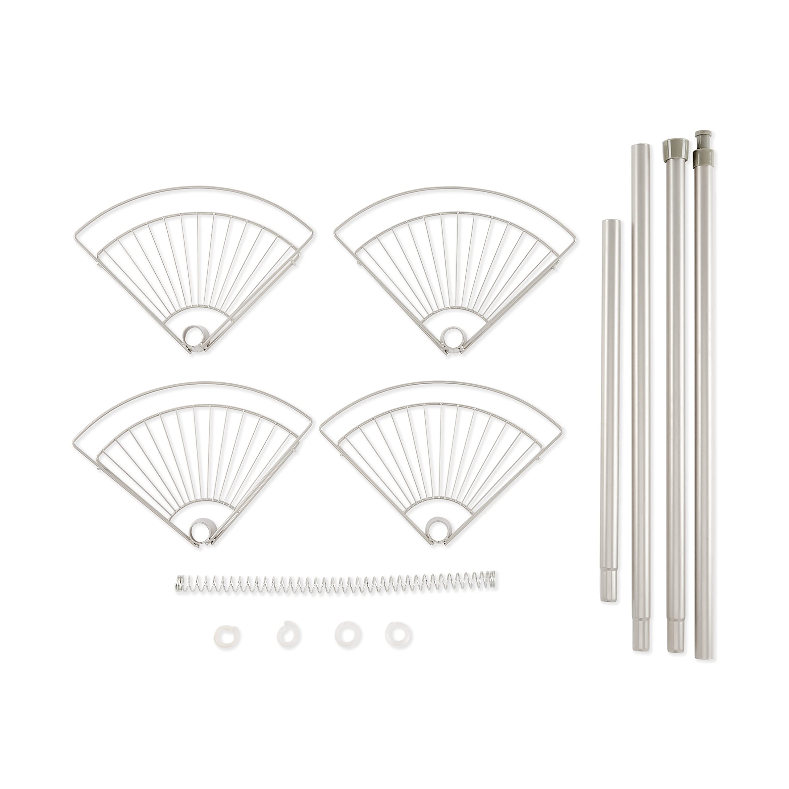 AmazonBasics Portaoggetti Doccia Angolare 4 Ripiani 246 cm