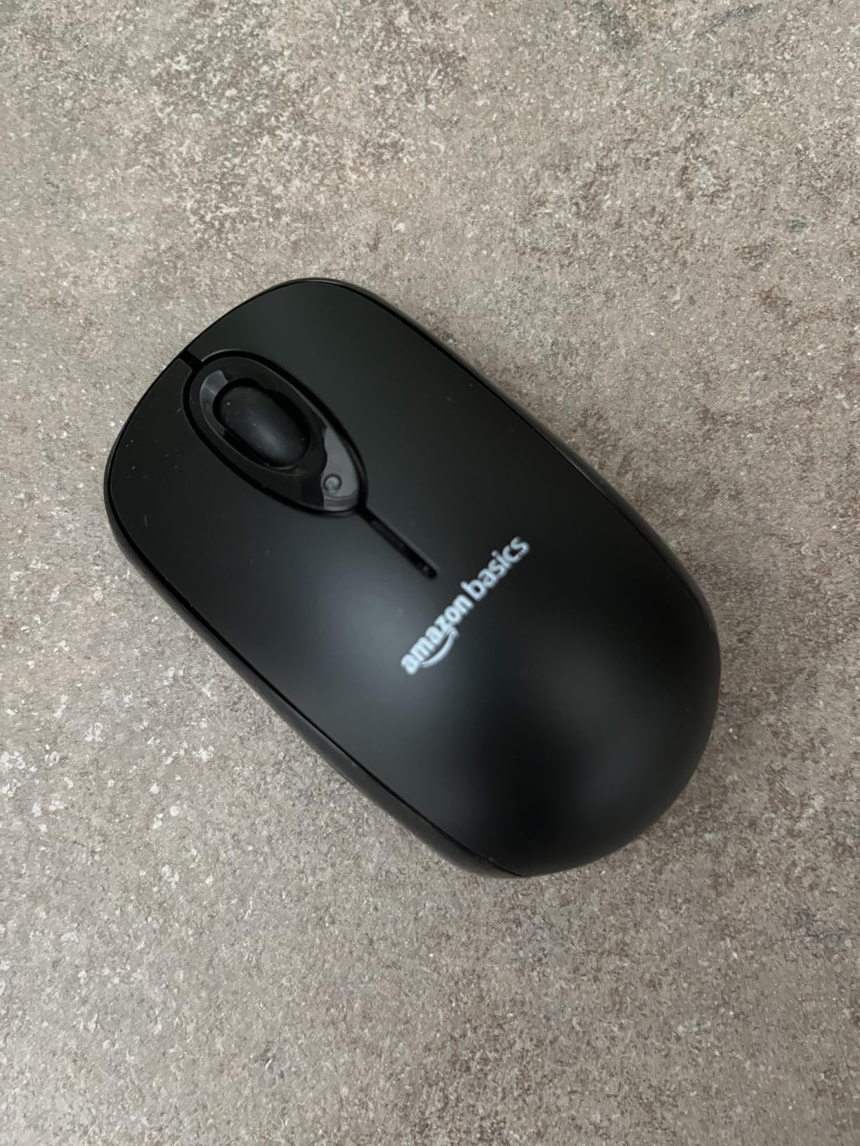 Amazon Basics mouse senza fili nano nero 1000 DPI