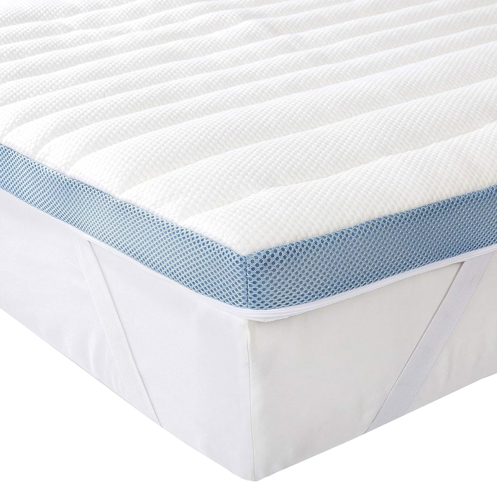 Amazon Basics Topper Matrimoniale 160x200 Memory 5cm Bianco