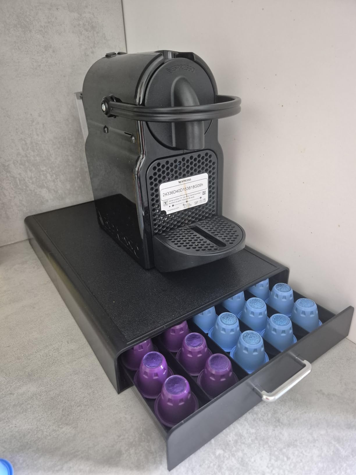 Amazon Basics cassetto portacapsule 50 capsule nero Nespresso