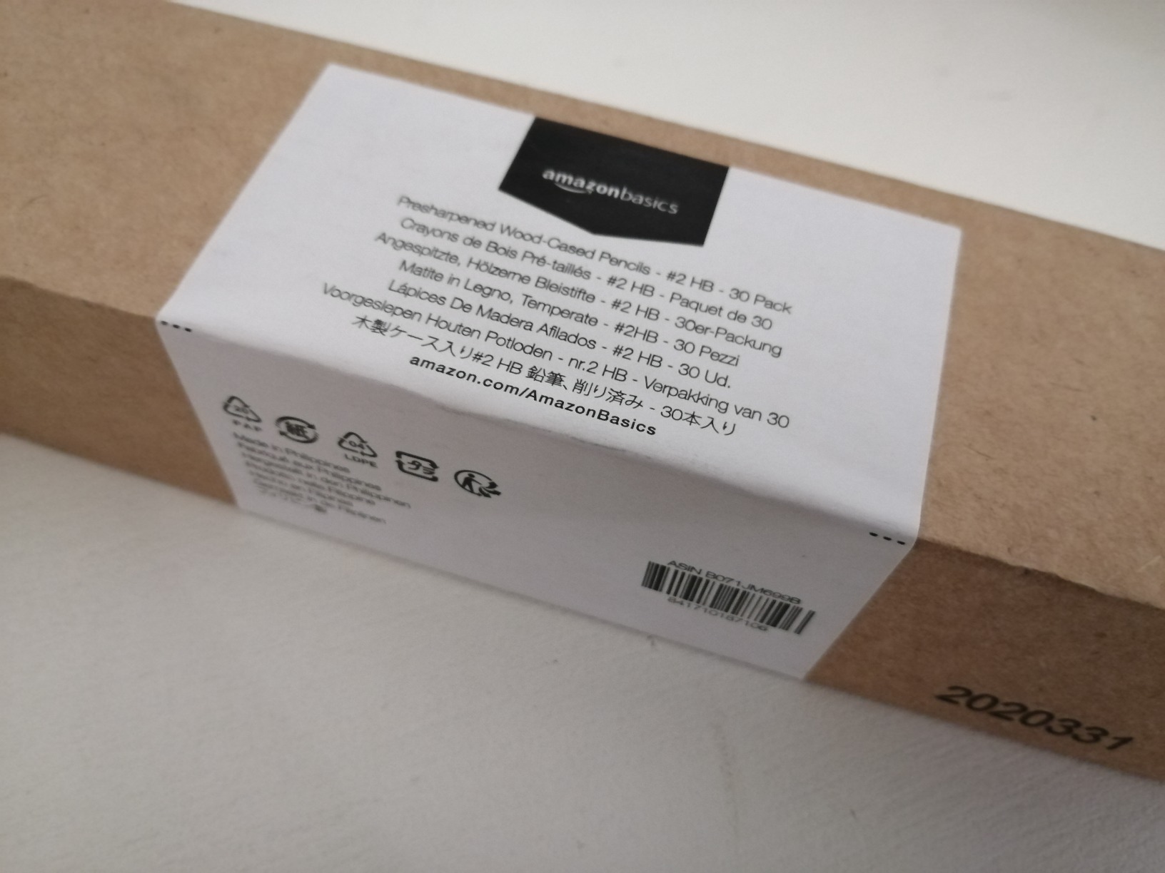 Amazon Basics Matite HB2 grafite 30 pezzi con gomma