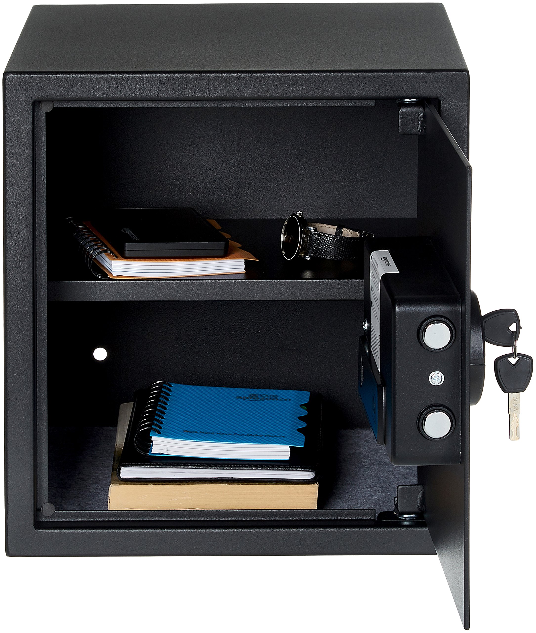 Amazon Basics Cassaforte Elettronica 34L acciaio nero