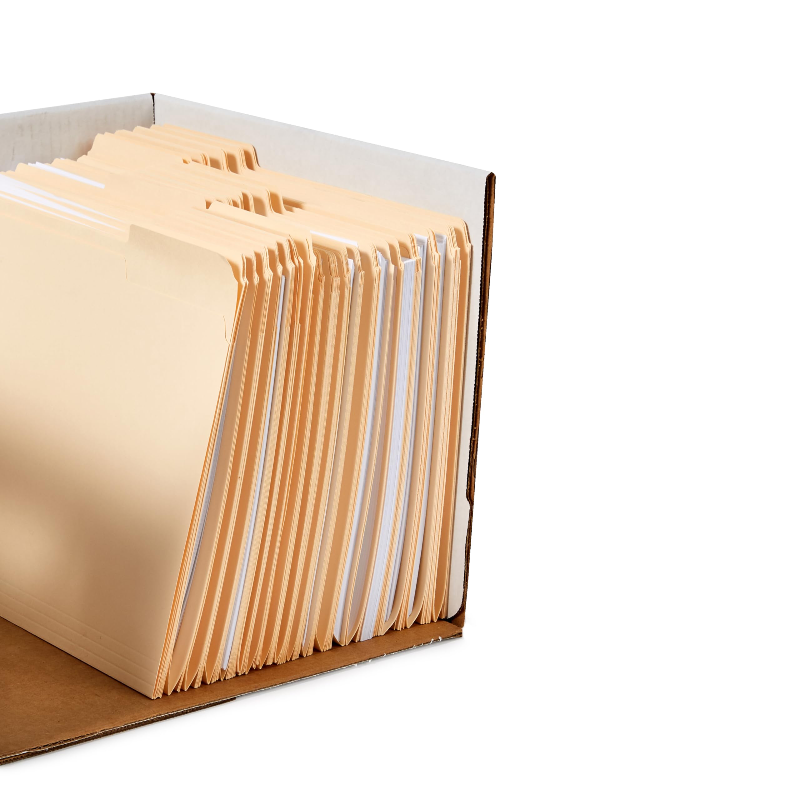 AmazonBasics Scatole archiviazione medie bianche 12 pezzi