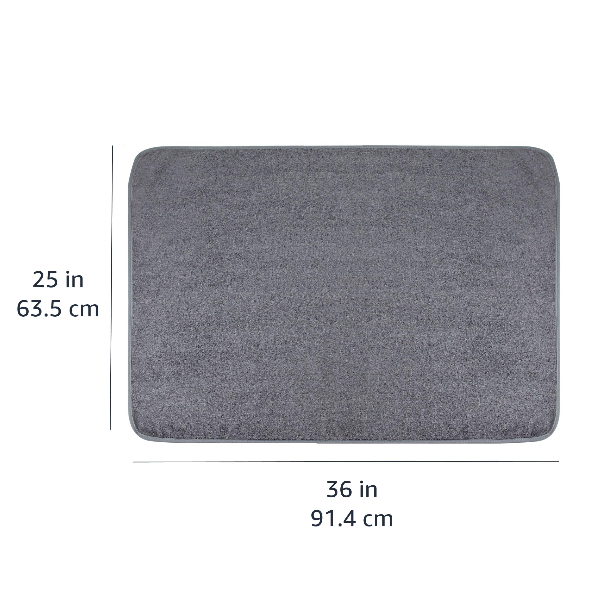 AmazonBasics Panno Asciugatura Auto Microfibra 91x64 Grigio XL