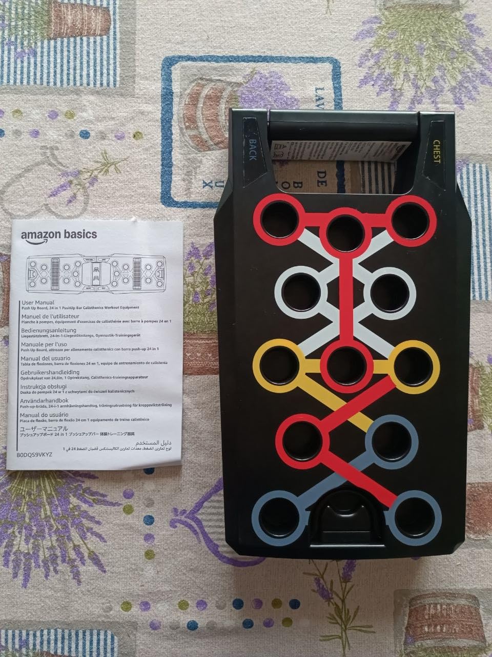 Amazon Basics tavola flessioni 24 in 1 con maniglie pieghevole