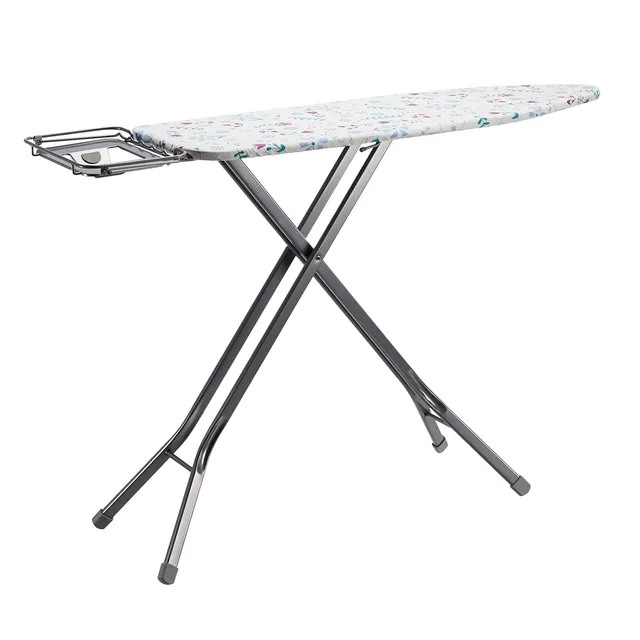 Amazon Basics asse da stiro grande 122x38 cm grigio con ripiano vapore