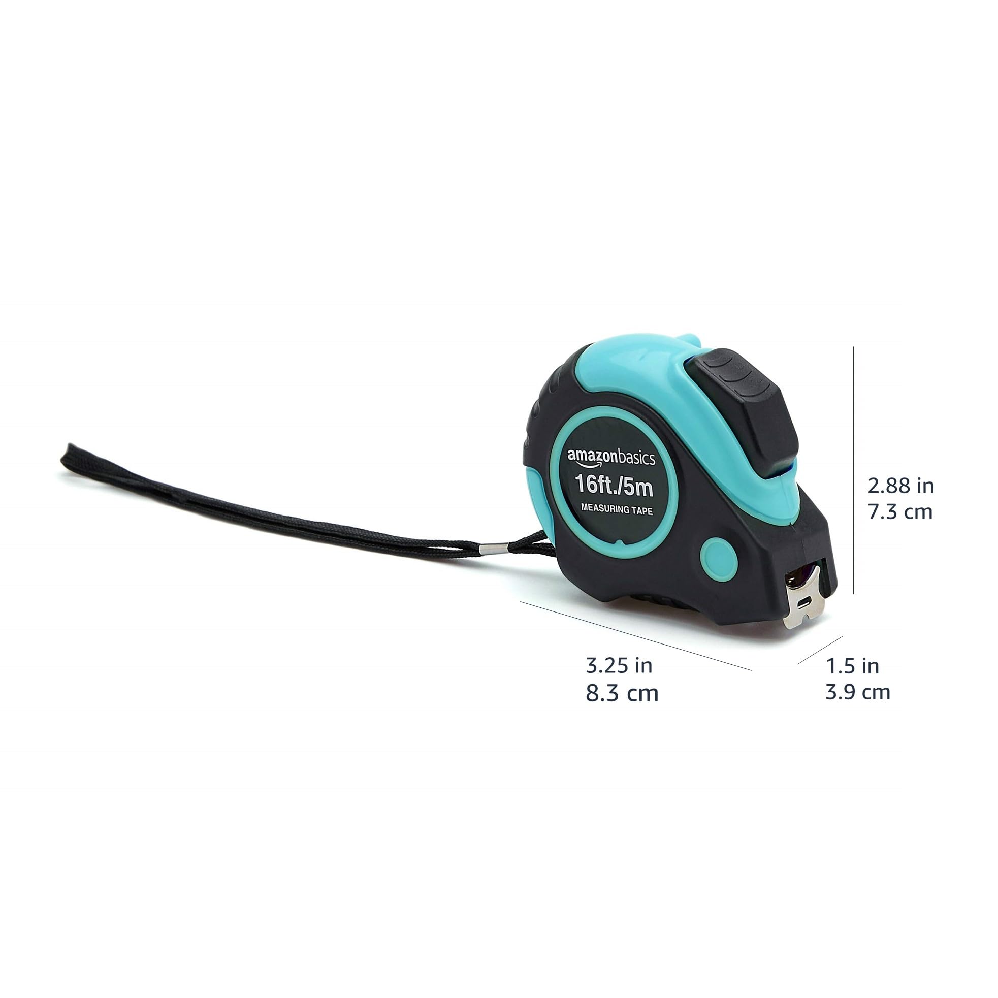 Amazon Basics metro a nastro 5 m turchese 1,9 cm