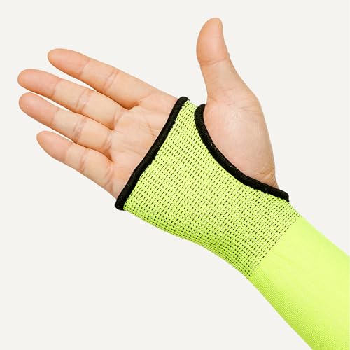AmazonBasics Manicotti Antitaglio Gialli 45,7 cm 10 Paia