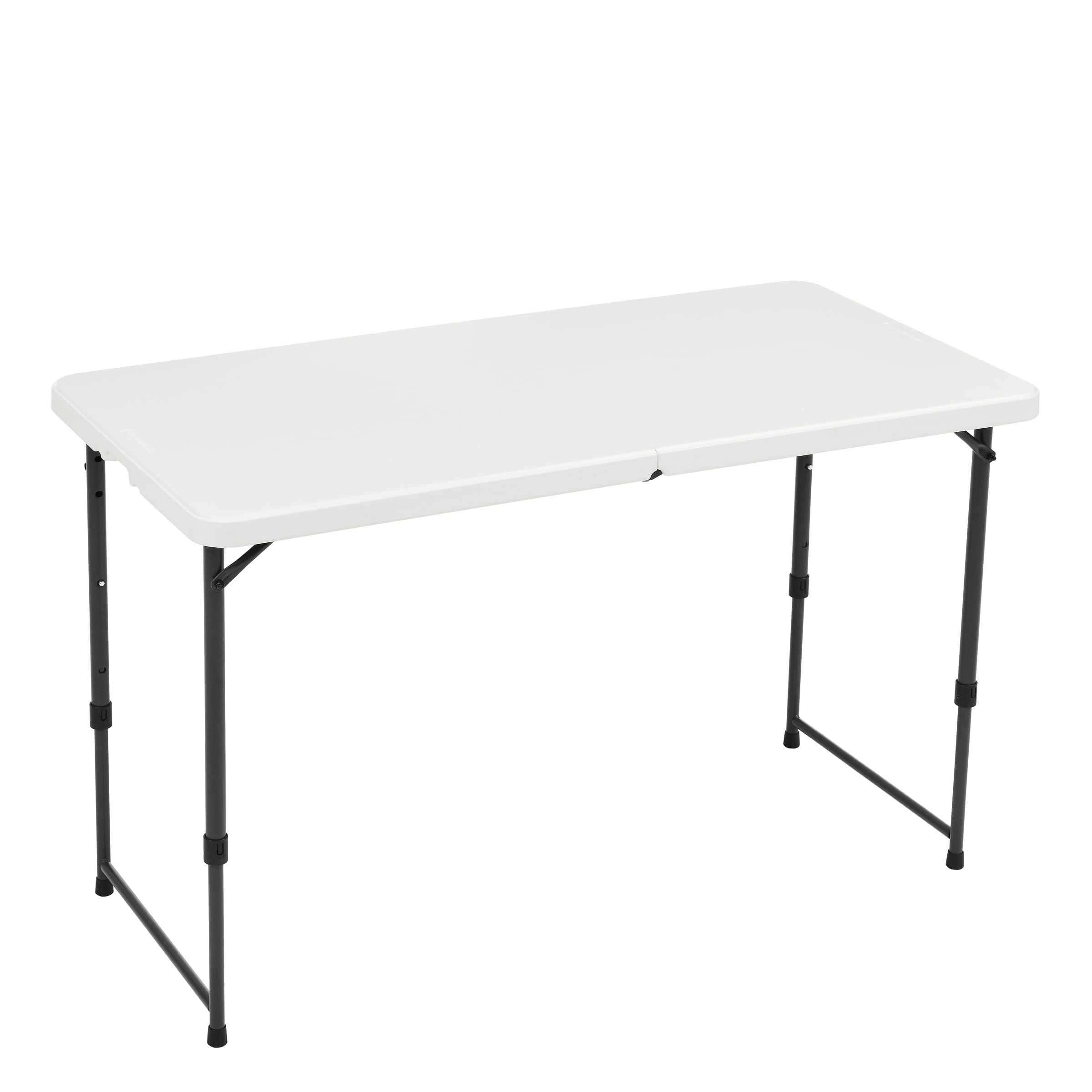 AmazonBasics Tavolo Pieghevole 121 cm Nero Altezza Regolabile