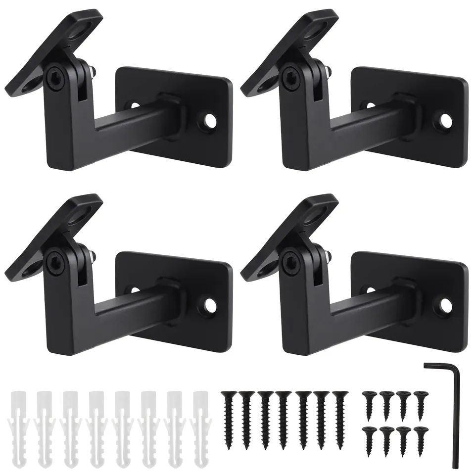 RealPlus staffe girevoli per corrimano quadrate regolabili 4 pezzi