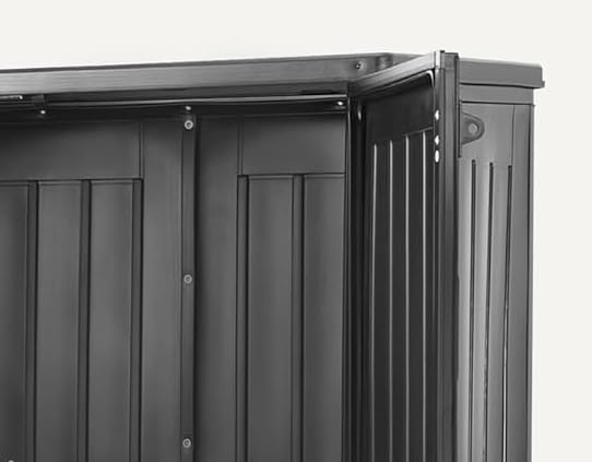 AmazonBasics Armadio da Esterno Nero 116x70,5x112,8 cm