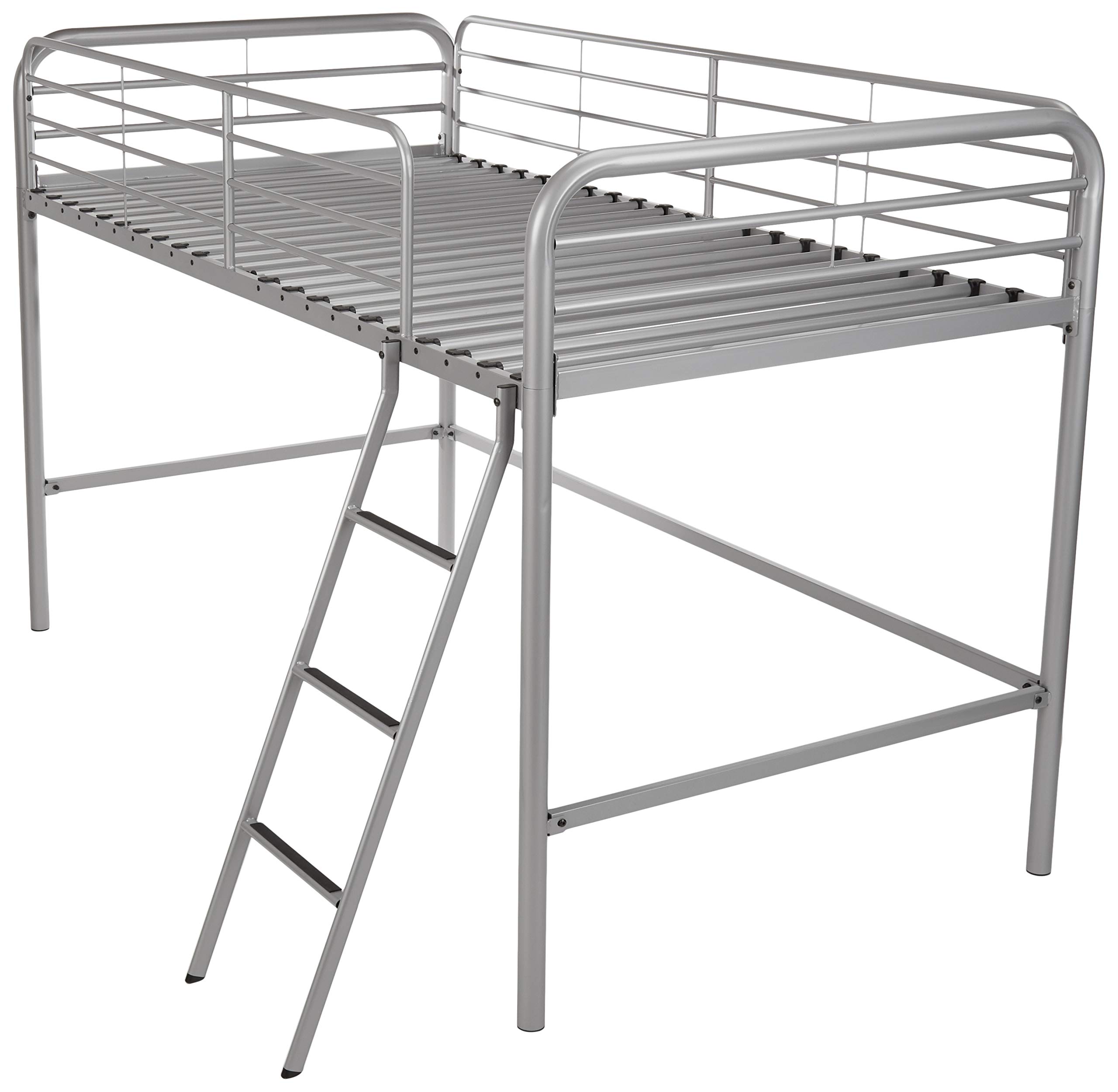 AmazonBasics Letto a Soppalco Singolo Metallo Argento