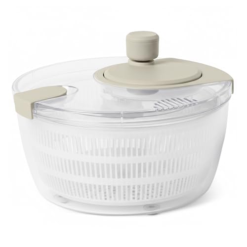 Amazon Basics centrifuga insalata 4L grigio lino senza BPA