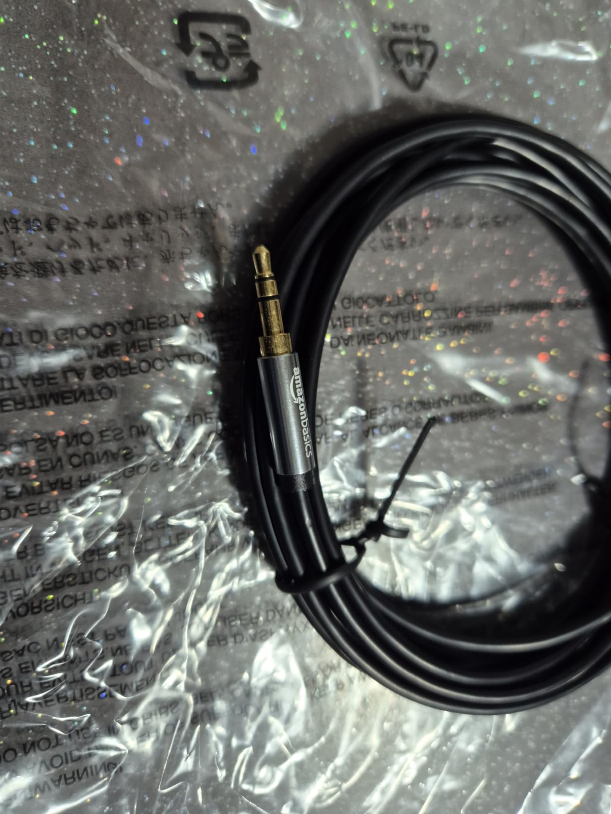 Amazon Basics Cavo Prolunga Audio Stereo 3,5 mm 1,8 m