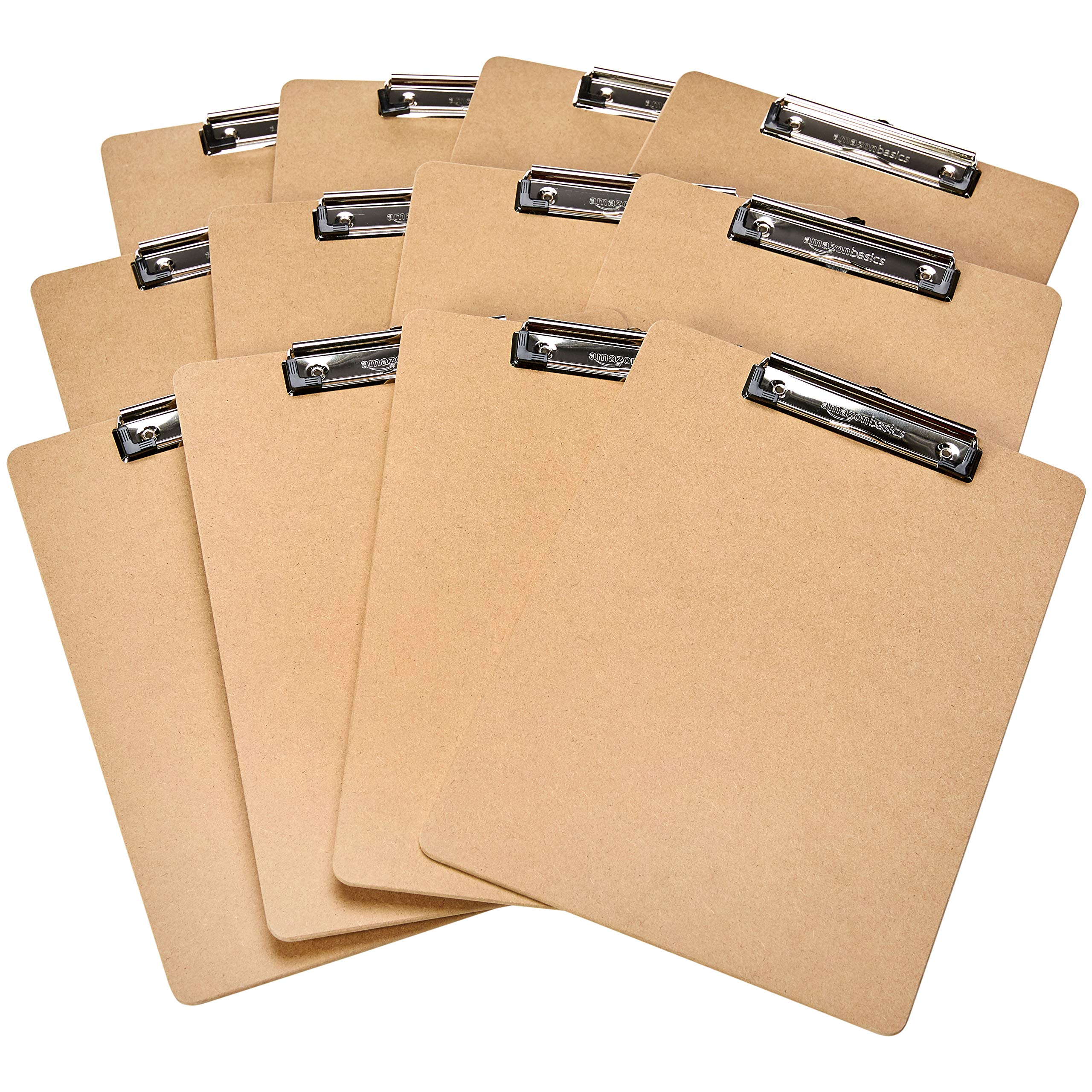 AmazonBasics Portablocco marrone confezione da 12 rigido