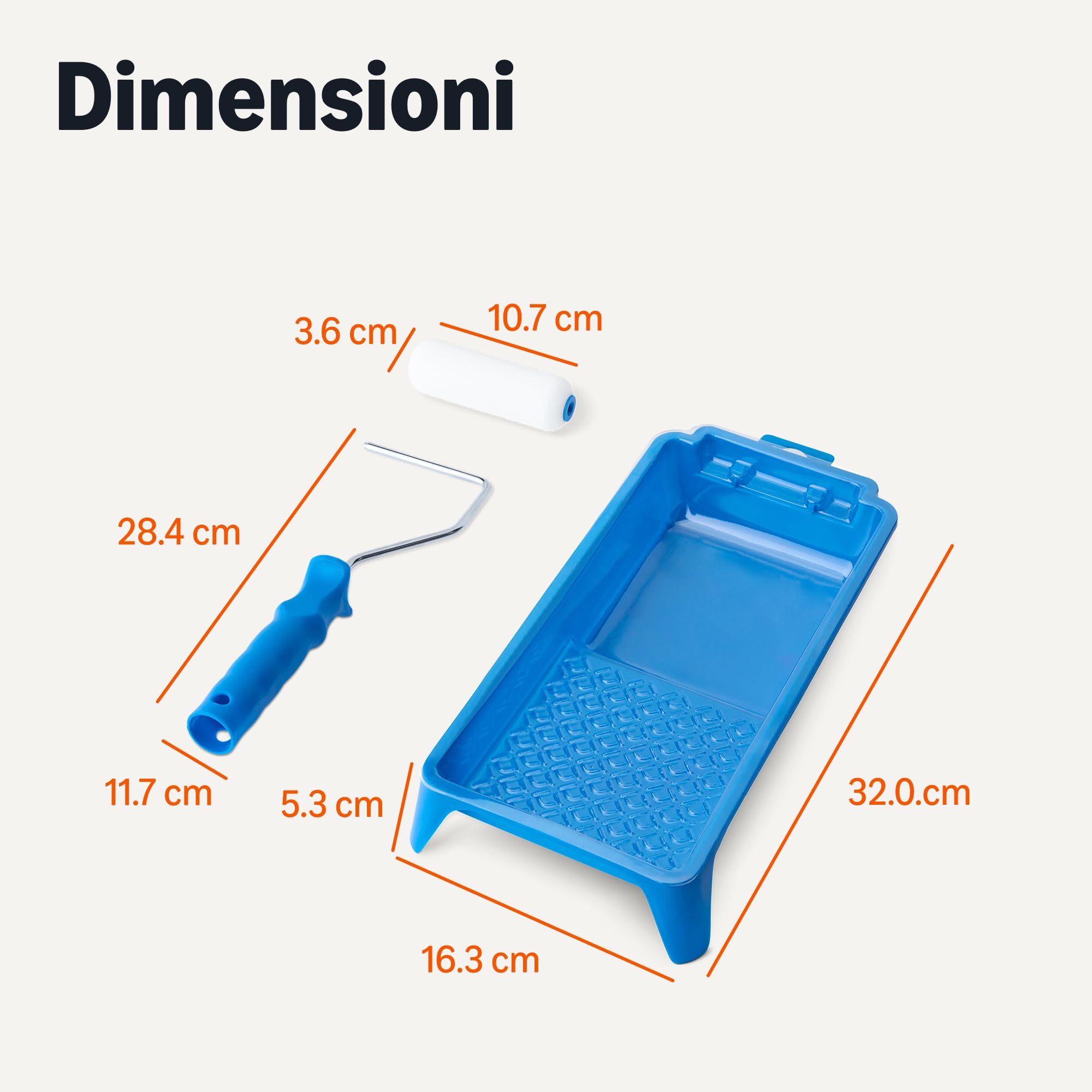 Amazon Basics Kit 8 Rulli in Schiuma 10 cm per Pittura