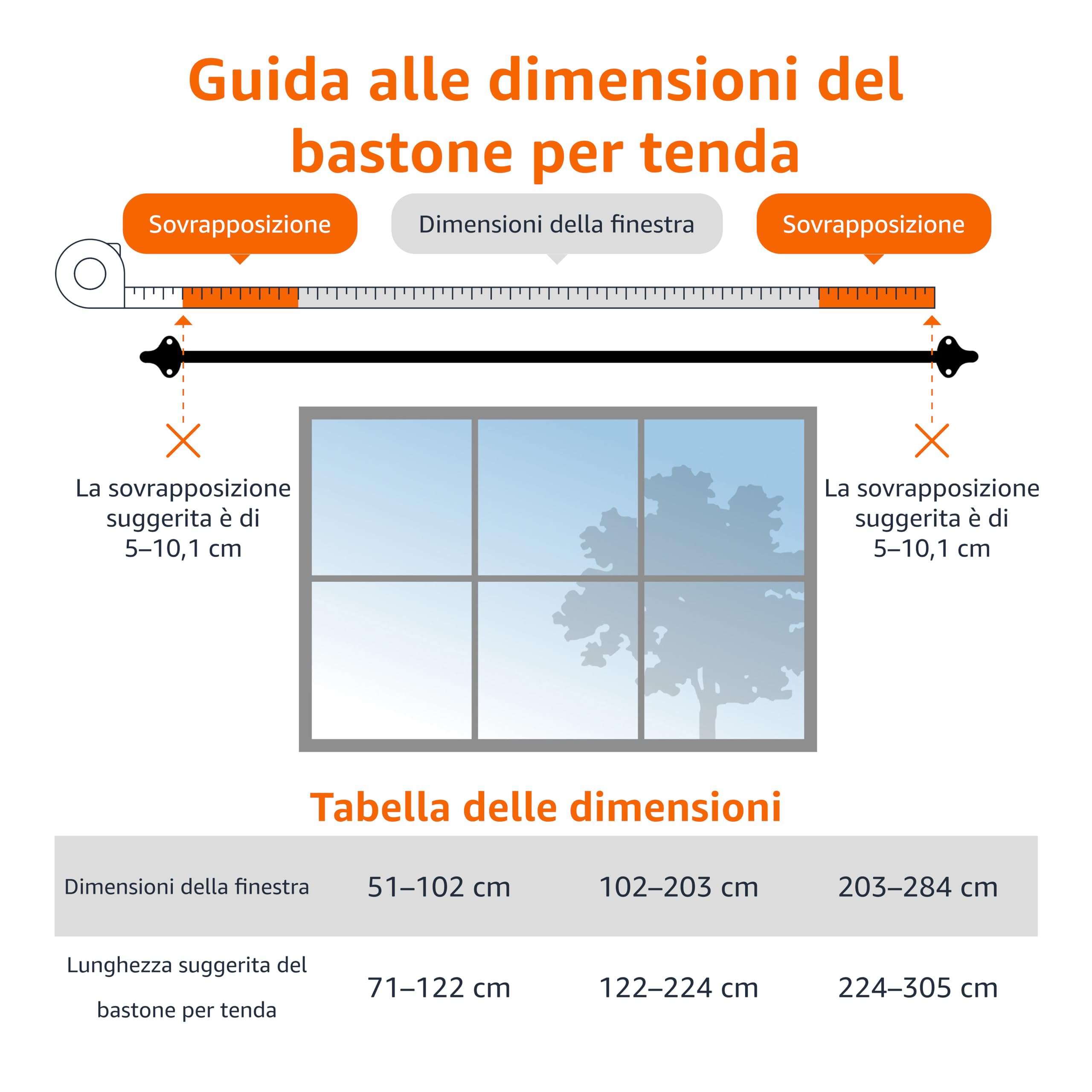 Amazon Basics Bastone Tenda Curvo 224-305 cm Nero