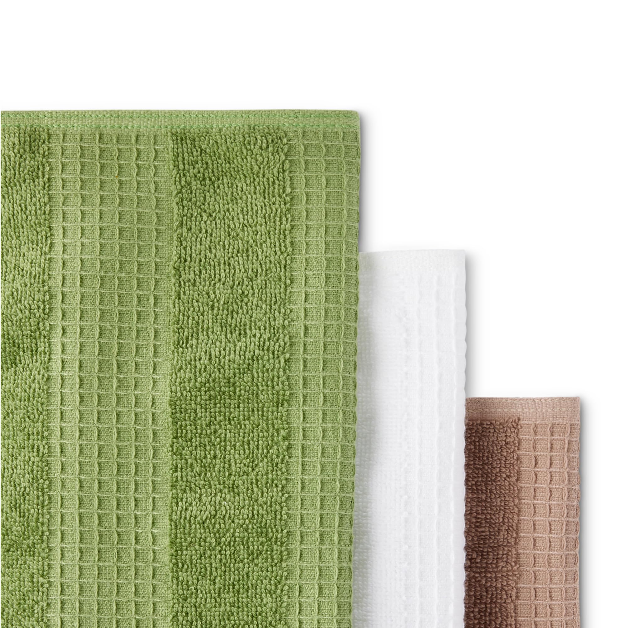 Amazon Basics Strofinacci Cucina Cotone Bio 6 Pezzi Nido d'Ape