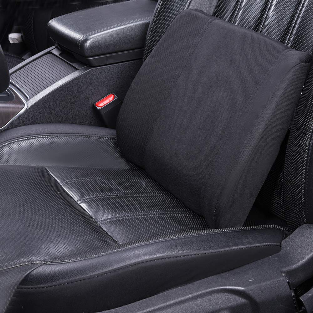 AmazonBasics Cuscino Lombare Memory Foam Nero Supporto Schiena