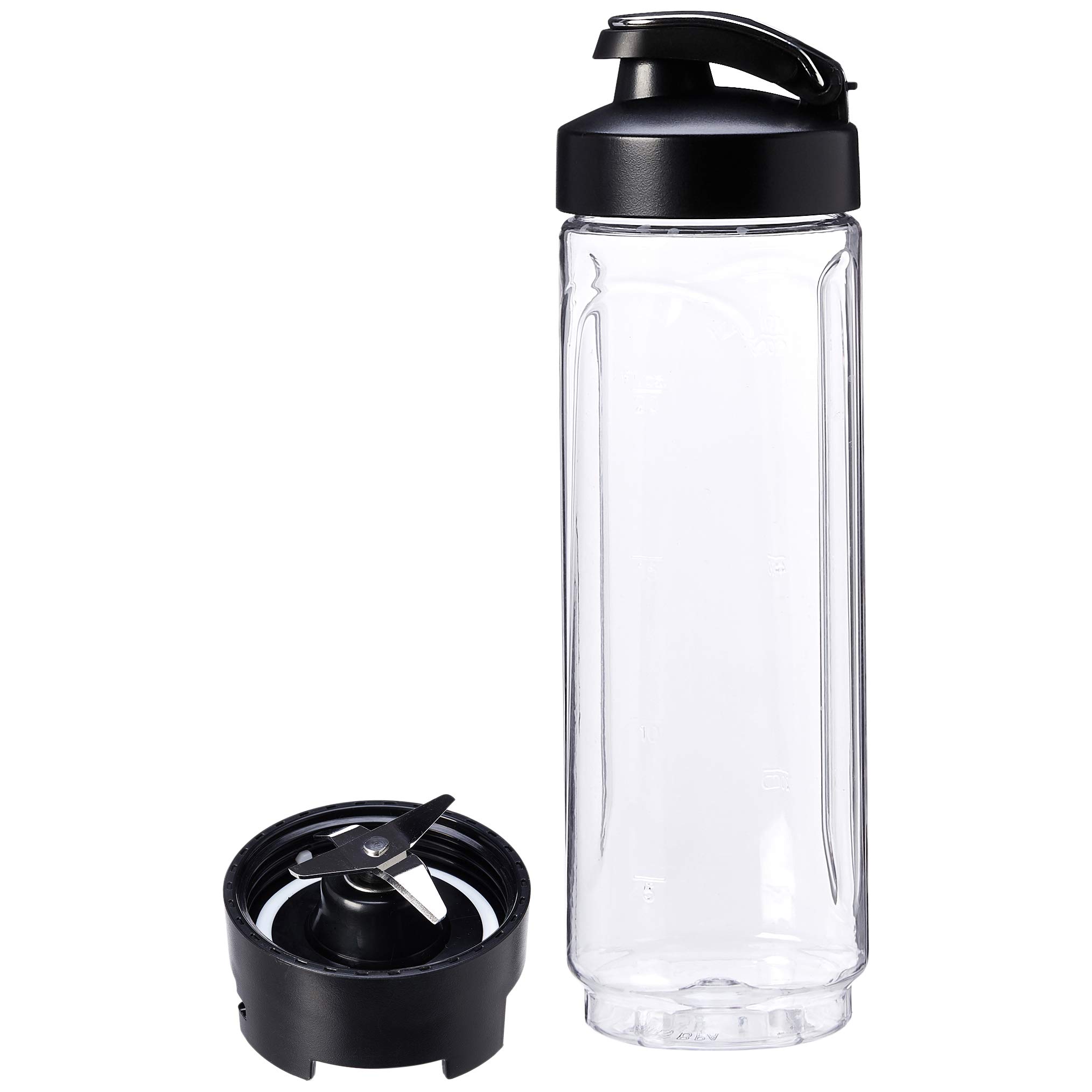 AmazonBasics Blend & Go Frullatore Smoothie Nero 600 ml