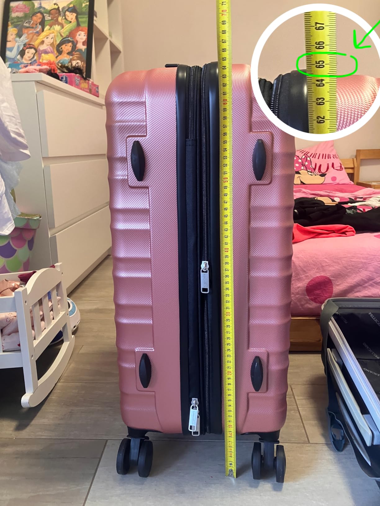 Amazon Basics Valigia Rigida Mano 55 cm Azzurra 32L