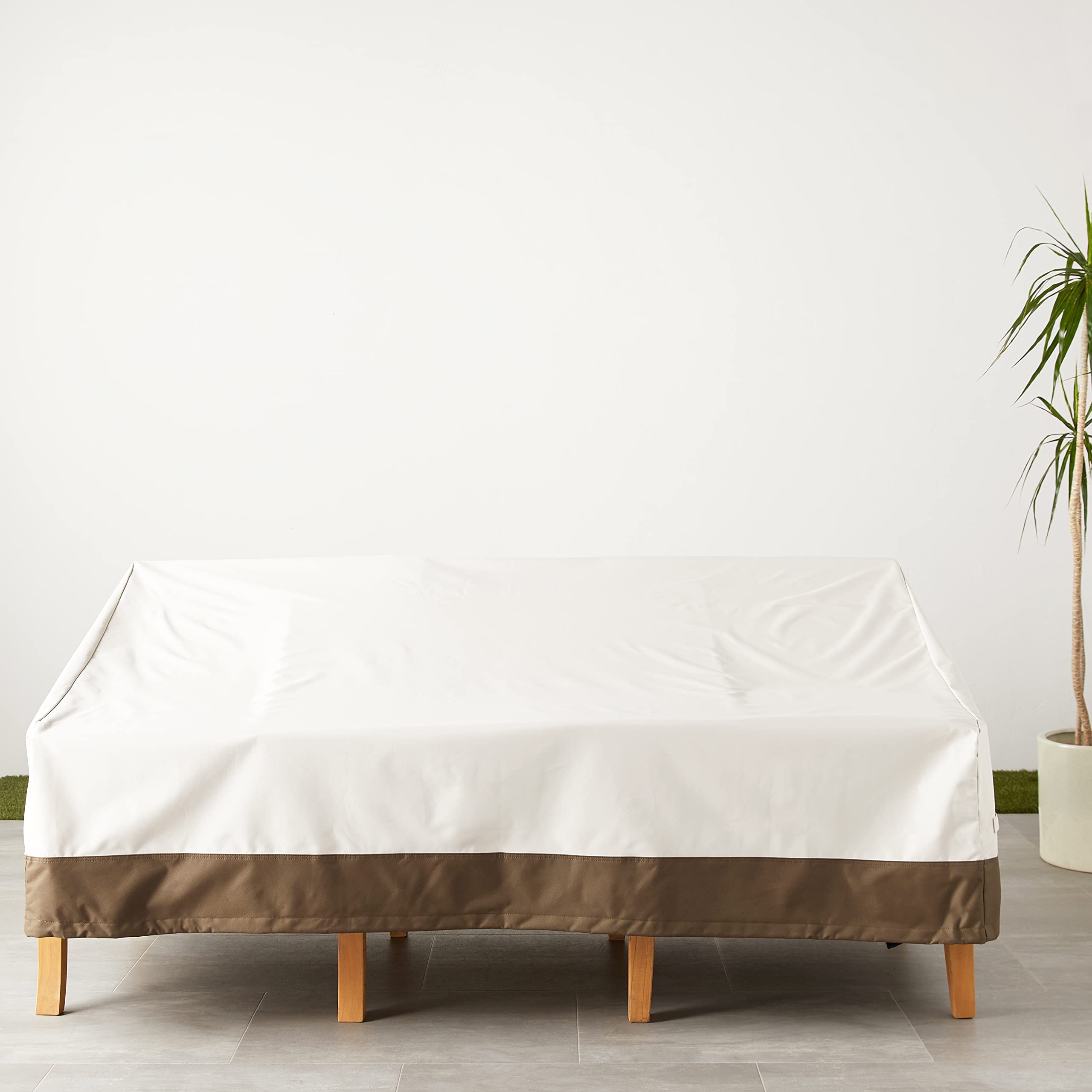 AmazonBasics Copridivano 3 Posti Lounge Beige Impermeabile
